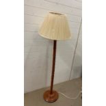 A Chinese simulated bamboo hardwood floor standing lamp