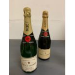 Two Bottles of Moet Chandon Champagne