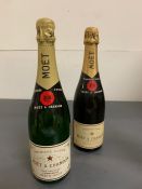 Two Bottles of Moet Chandon Champagne