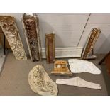 A Selection of Vintage Decorative plaster Mouldings