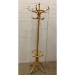 A six armed coat hook stand