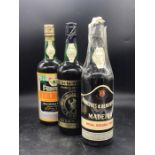 Three Bottles of Madeira Wine from various makers.