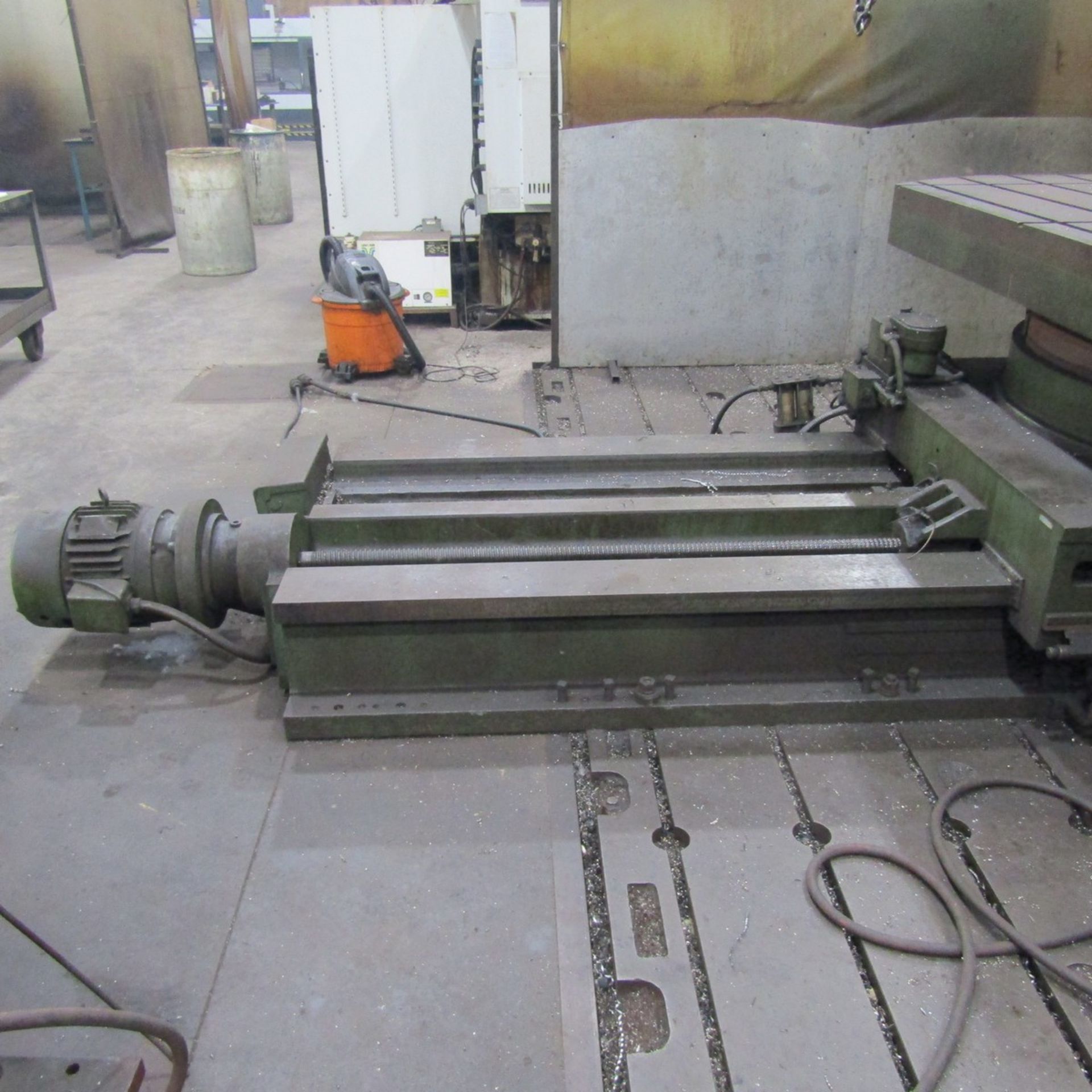 Tos 8 ft. x 6 ft. Power Cross-Sliding T-Slotted Rotary Table, S/N: 003-25; with 5 ft. Travel ( - Image 3 of 4