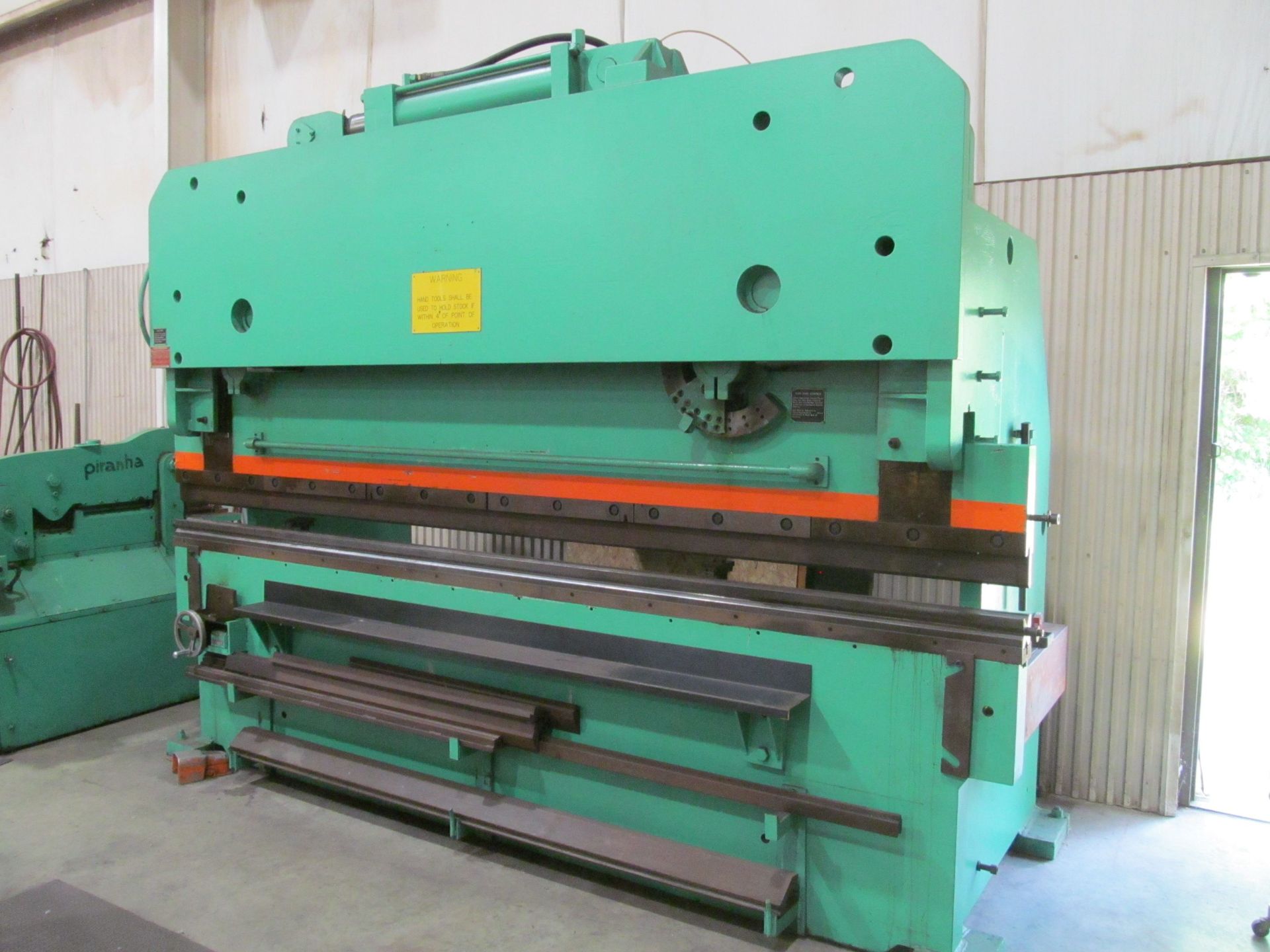 HTC 155-Ton x 12 ft. Cap. Model 155-12H Hydraulic Press Brake, S/N: 1719083; with 9 ft. (approx.)