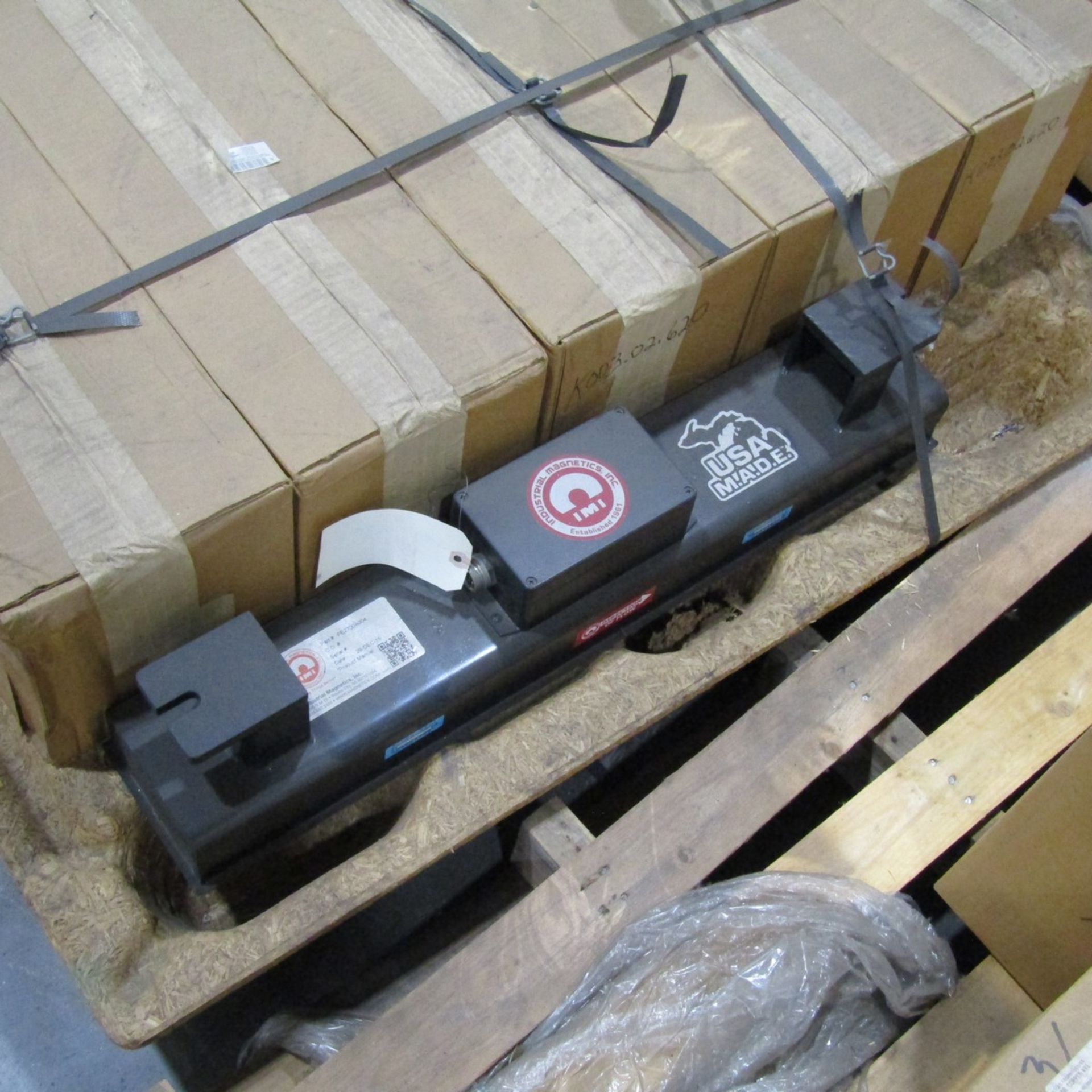 Lot - (3) Pallets of Spare Parts to Include: Lifting Magnets, Electrical Track, Wiring, Conductix - Image 3 of 5