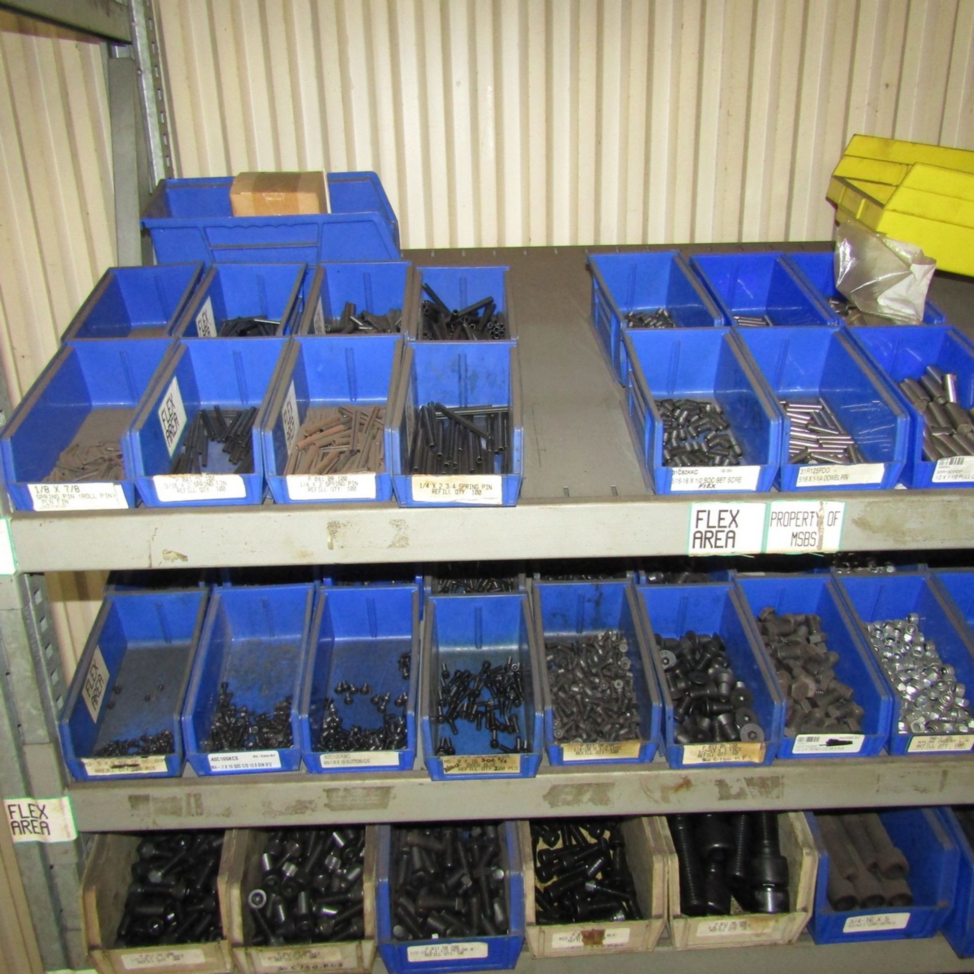 5-Tier Shelving Unit with Assorted Nuts and Bolts - Image 4 of 4