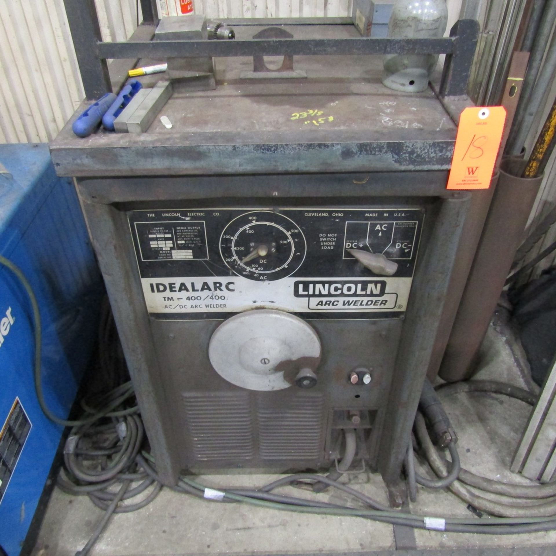 Lincoln-Electric 400-Amp Idealarc TM-400/400 AC/DC Arc Welding Power Source, S/N: AC285142; Input: