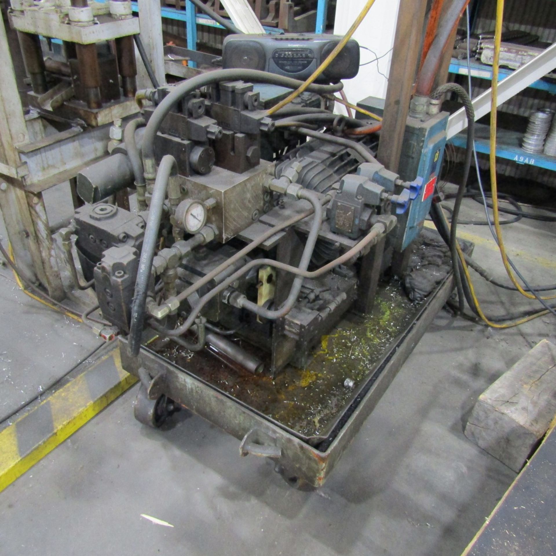 Tennals(?) 3,000 PSI Model HDZ-ME6-BR H-Frame Hydraulic Press, S/N: 30351; with Auxilliary Hydraulic - Image 4 of 4