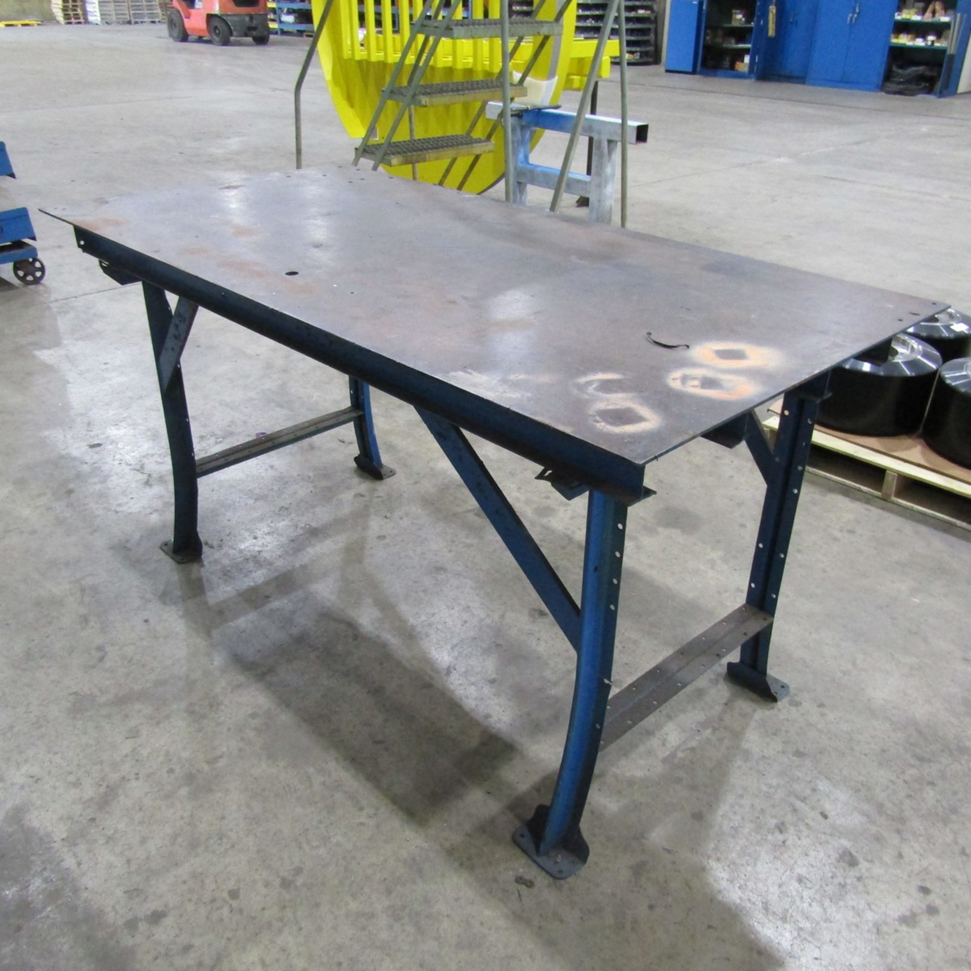 Lot - (2) 72 in. x 36 in. Steel Tables - Image 2 of 2