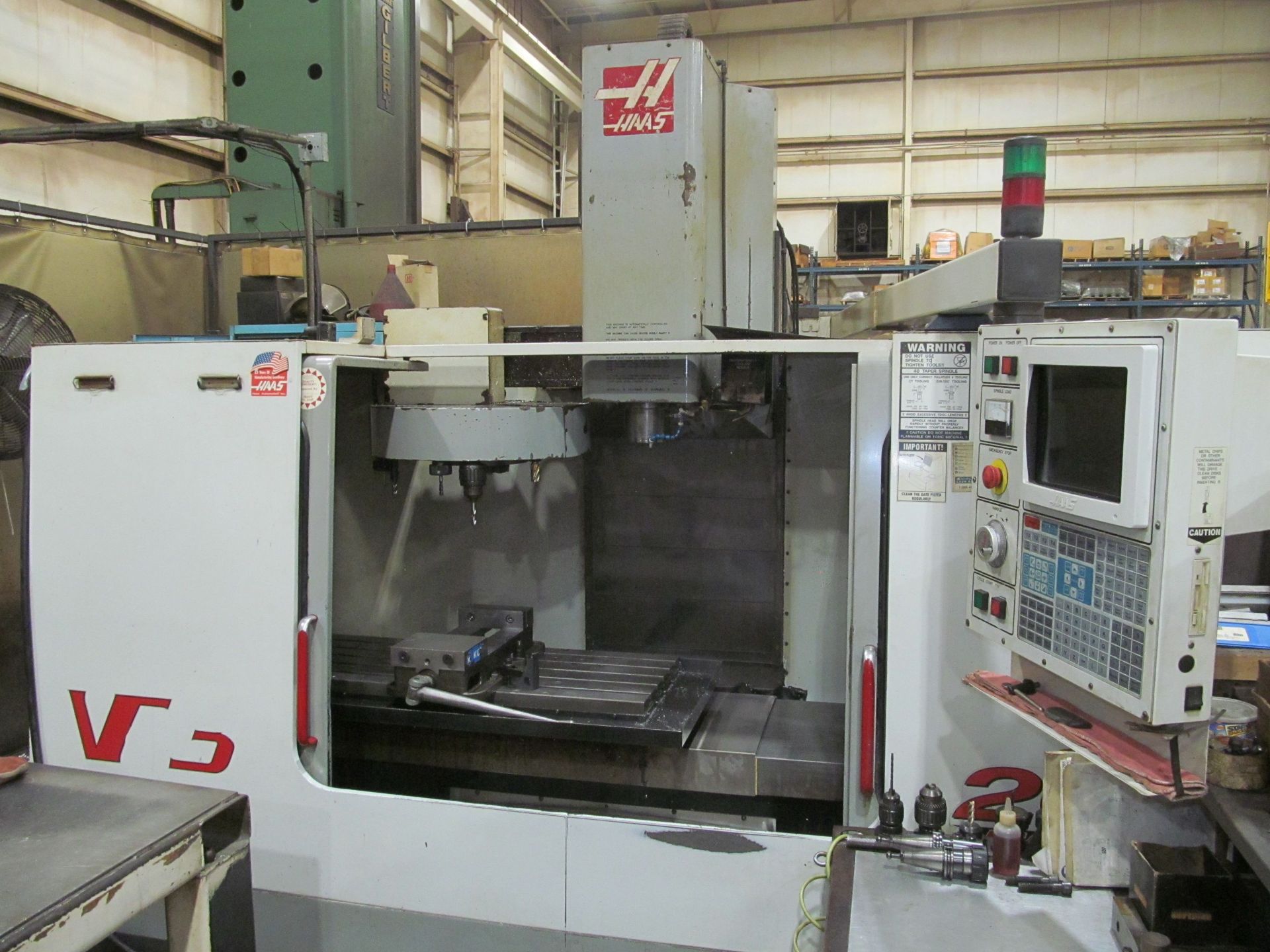 Haas 3-Axis Model VF-3 CNC Vertical Machining Center, S/N: 19307 (1999); with Haas CNC Controls, - Image 2 of 11