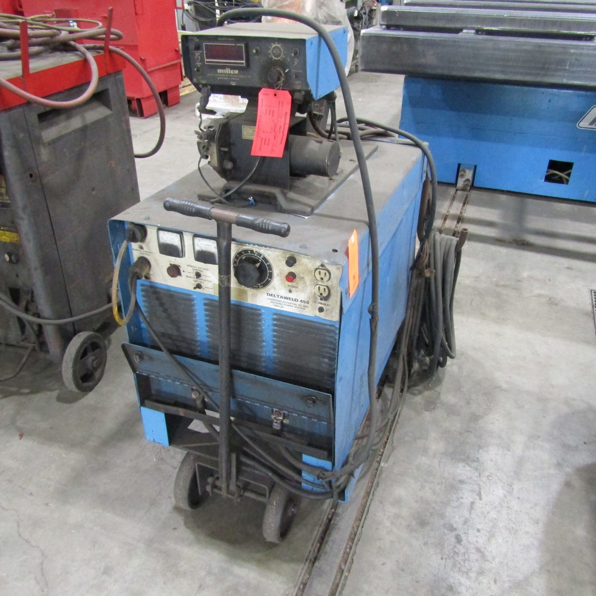 Miller 450-Amp Deltaweld 450 Constant Potential DC Arc Welding Power Source, S/N: JC589887; with