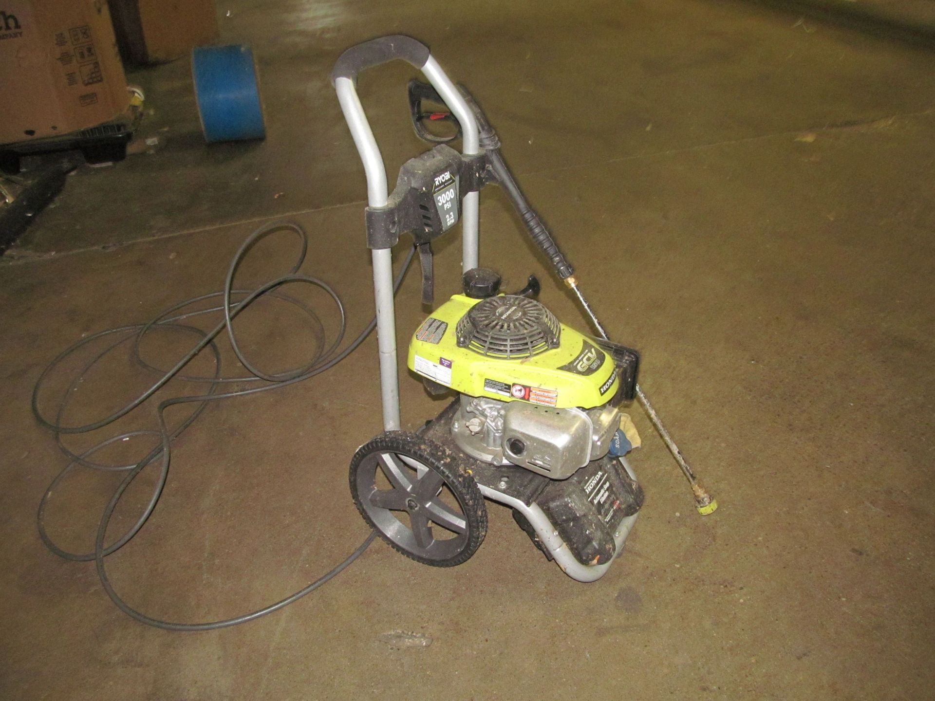 Ryobi 3,000 PSI 2.3 GPM Portable Power Pressure Washer; with Honda Gas Engine