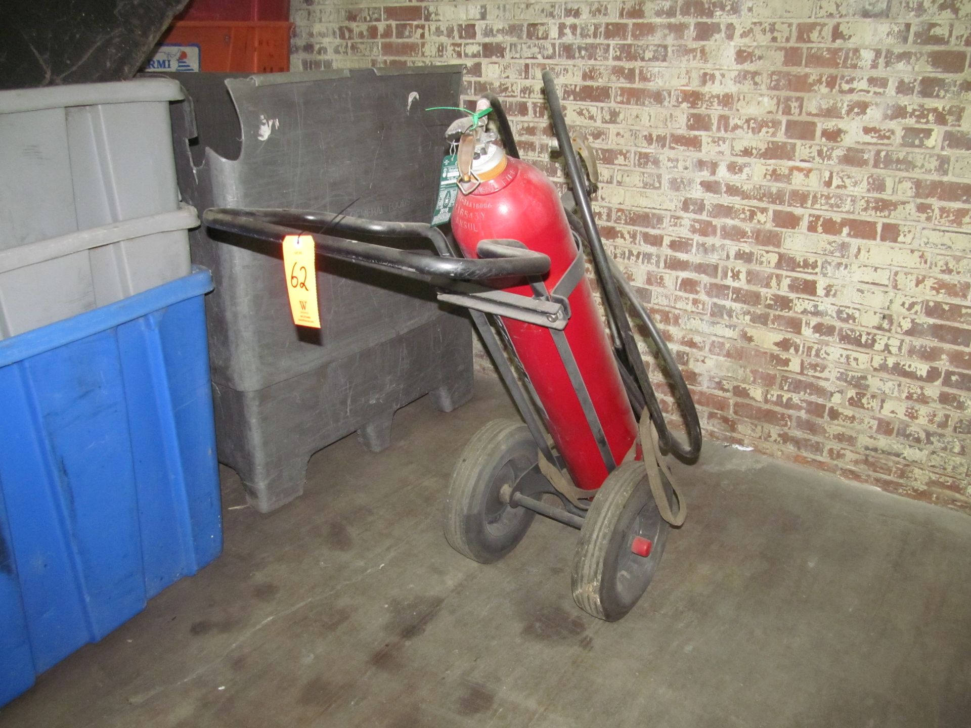 Ansul Portable Industrial Fire Extinguisher; with Cart - Image 2 of 2