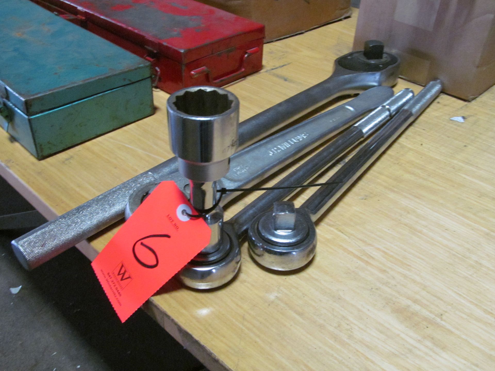 Lot - (4) Torque Wrenches, (1) Box Hand Wrenches - Image 2 of 3