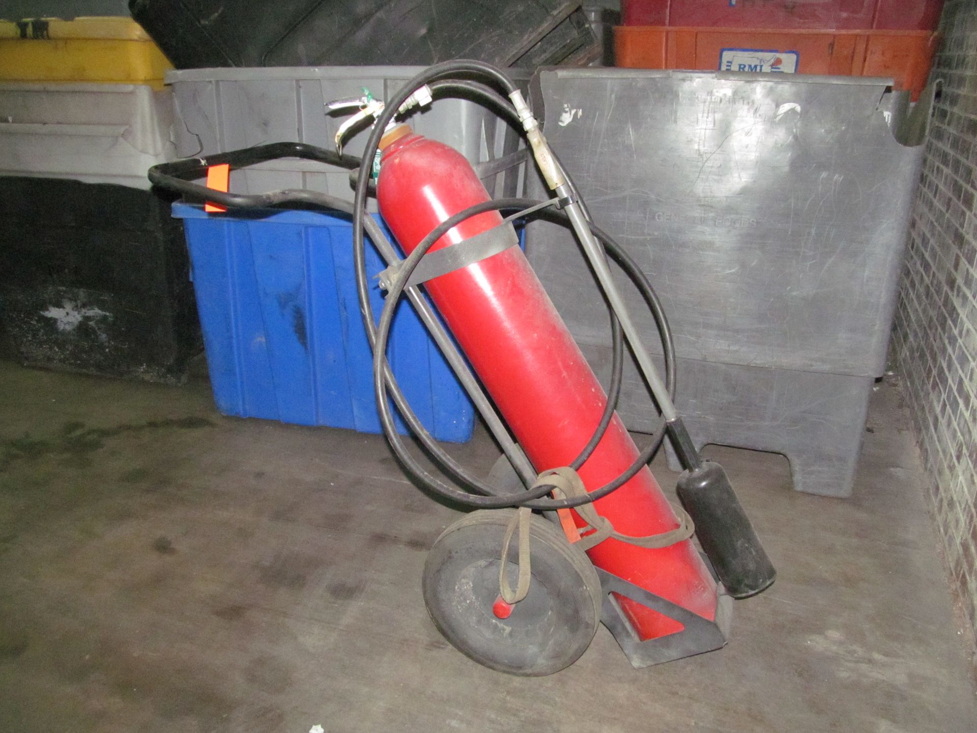 Ansul Portable Industrial Fire Extinguisher; with Cart