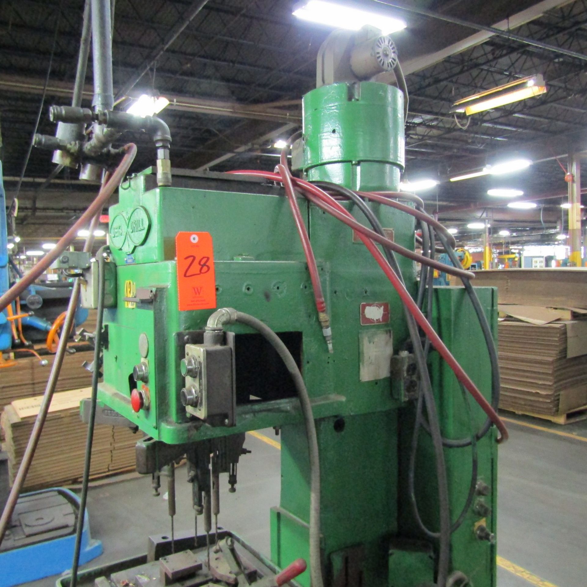 Delta Model HR-712-2 Vertical Production Drill, S/N: HRA 11862 K66; with 4-Spindle Drill Head, - Image 4 of 7