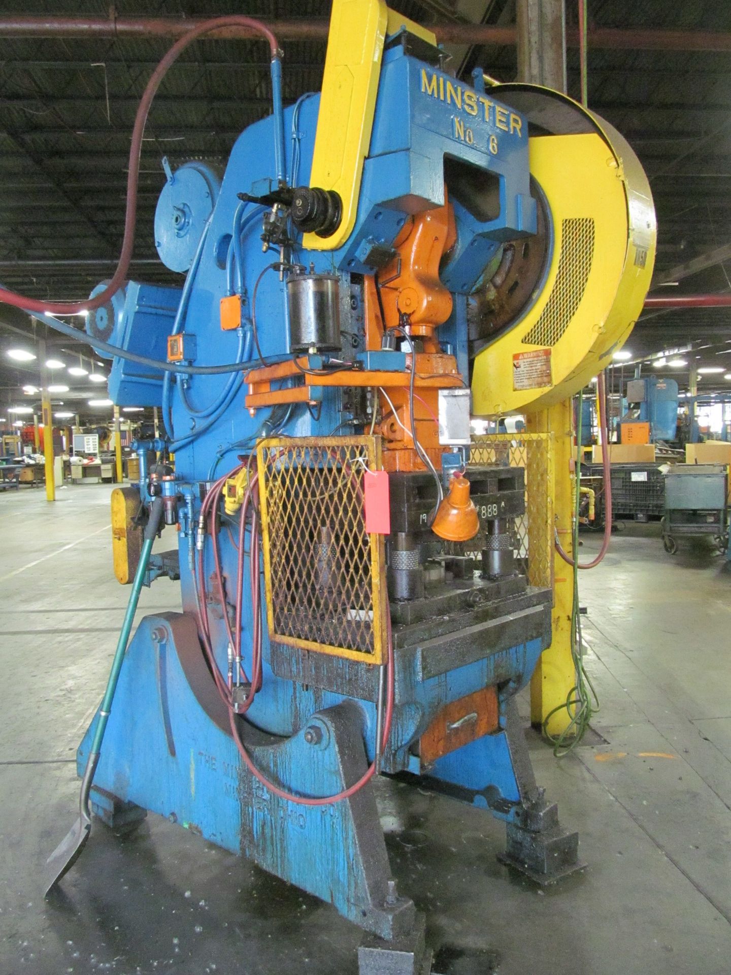 Minster 60-Ton Cap. No. 6 O.B.I. Punch Press, S/N: N/A; with Air Clutch and Brake (Cat.: Presses,