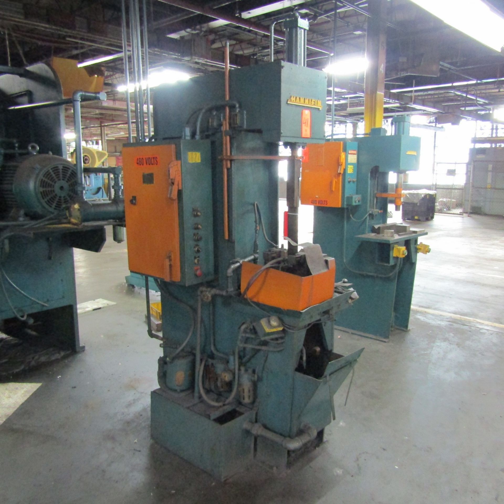 Hannifin Model F-56273 Hydraulic Press, S/N: F-53273; Palm Buttons (Ref. #: 1827) - Image 3 of 4