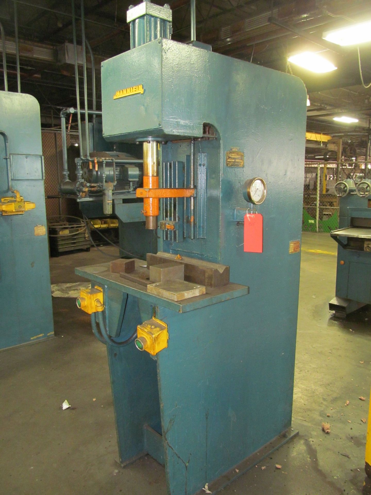 Hannifin 8-Ton Cap. Model F 21-41-M Hydraulic Press, S/N: E 37373-4; Rated at 3,000-PSI, Palm