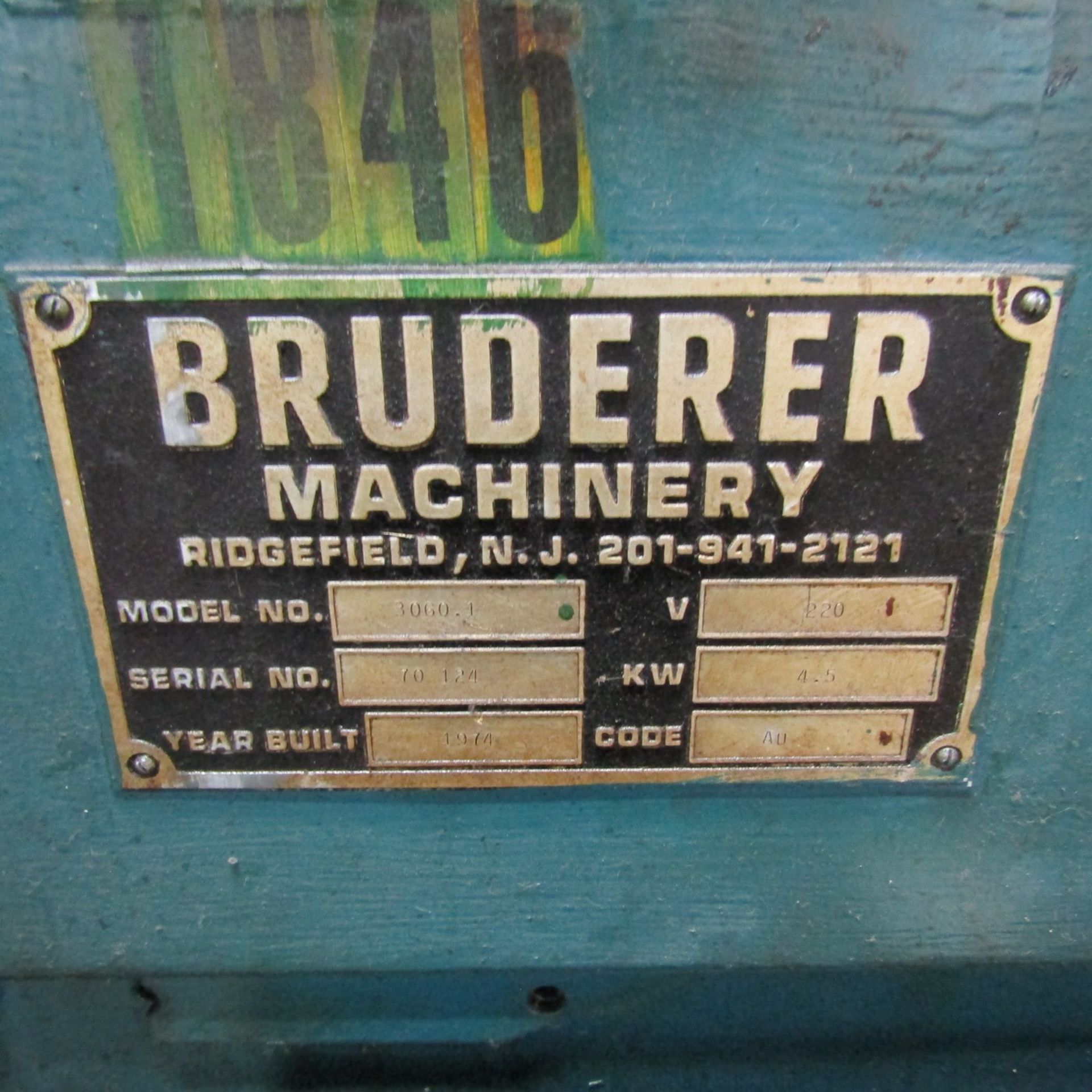 Bruderer 23-1/4 in. wide Model 3060.1 Precision Parts Straightening and Leveling Machine, S/N: 70 - Image 4 of 6