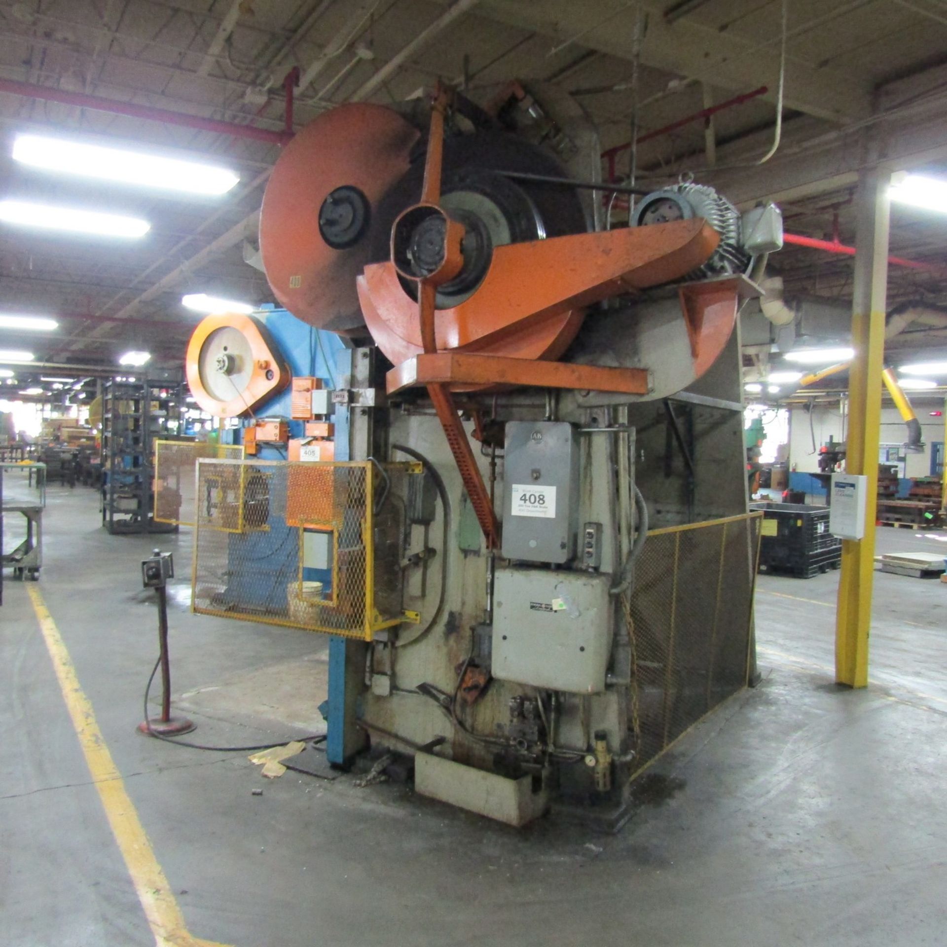 Chicago Dreis & Krump 250-Ton Cap. Model 608-D Press Brake, S/N: P-8645; with 126 in. Overall Bed, - Image 2 of 6