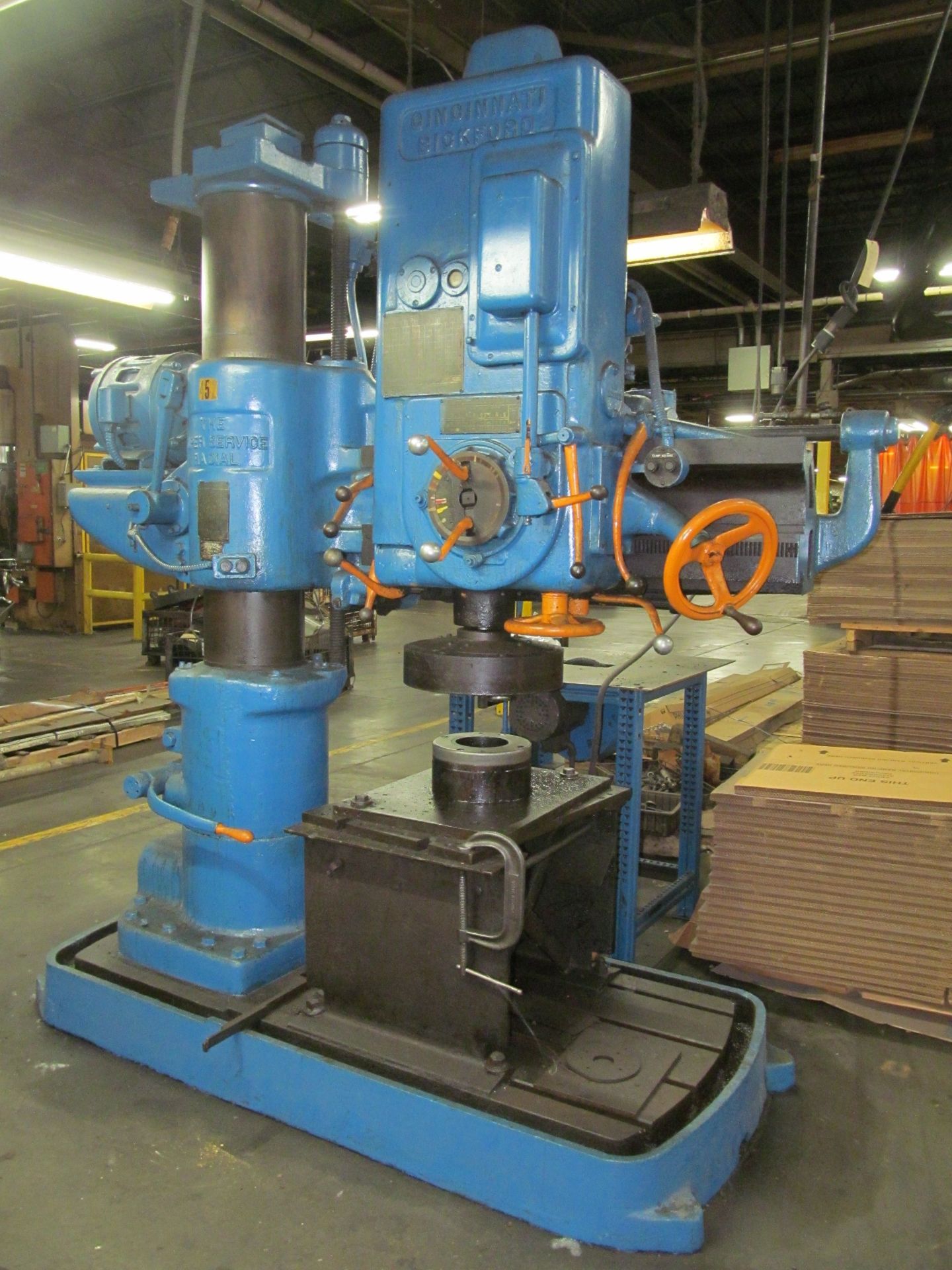 Cincinnati Bickford 11 in. x 46 in. Arm Super Service Radial Arm Drill, S/N: 2E-413; with Box