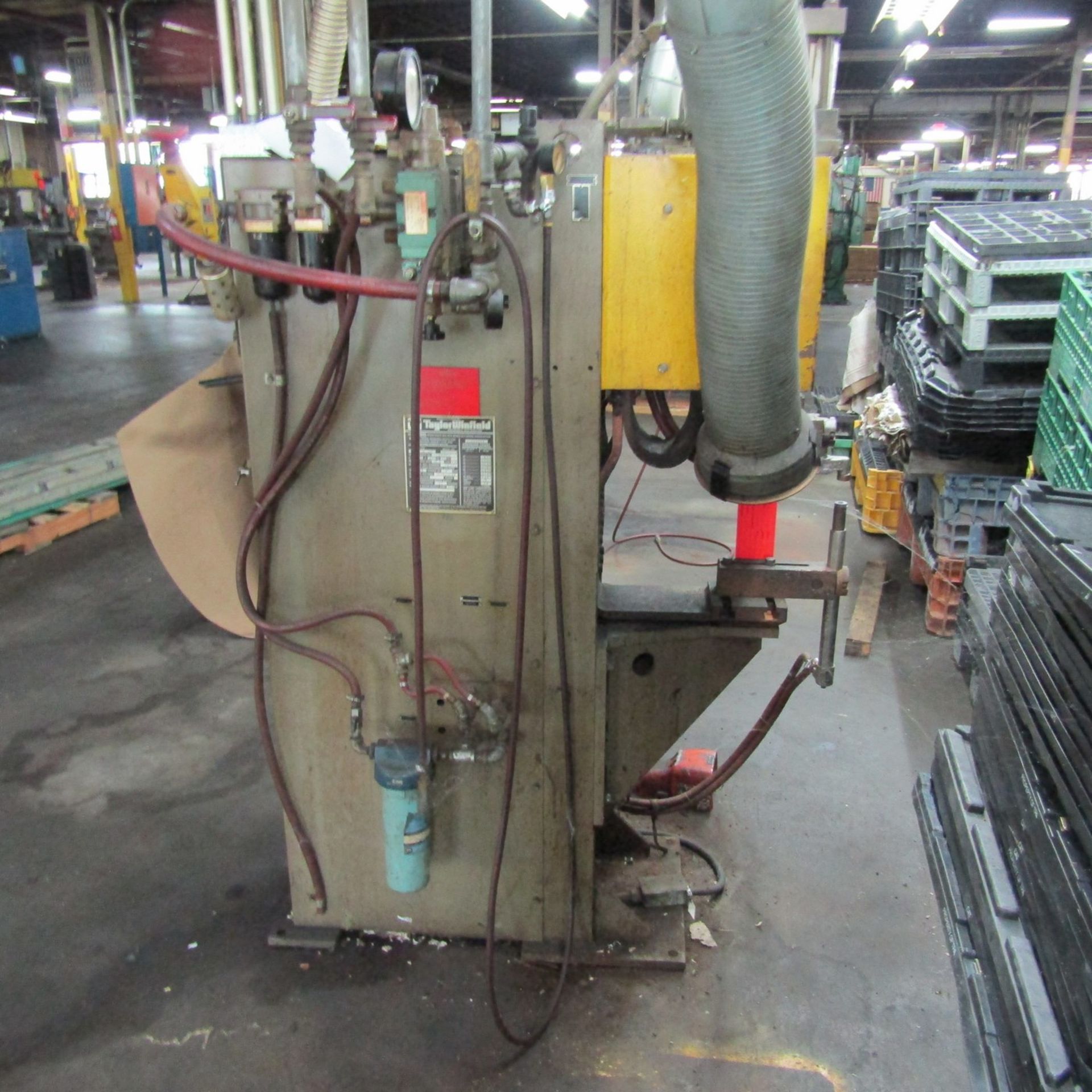 Taylor Winfield 100-KVA Model ENE-12-100 Spot Welder, S/N: 000224-B; with Entron Controls, 18 in. - Image 4 of 5