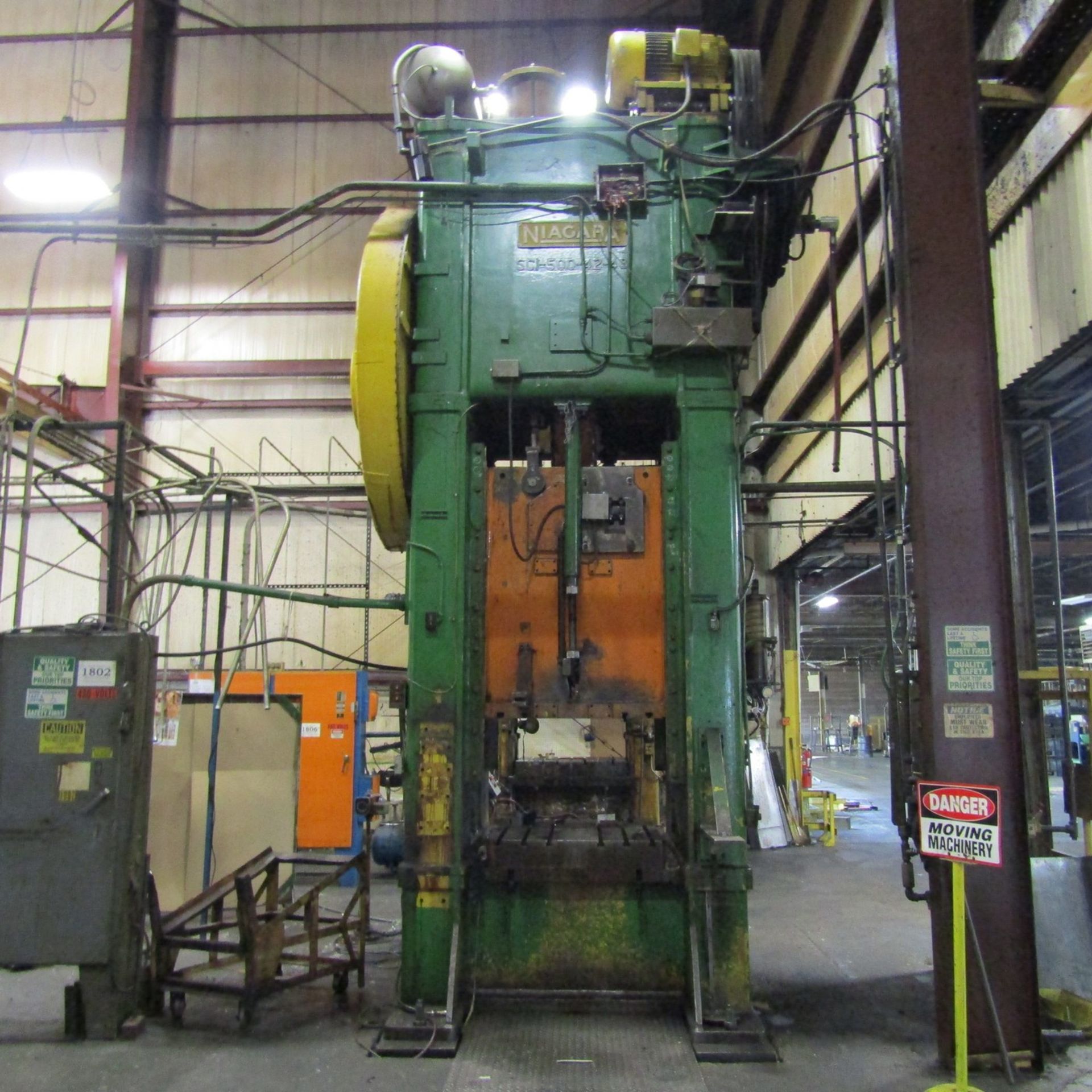 Niagara 500-Ton Cap. Model SC1-500-42-48 Straight Side Single Crank Stamping Press, S/N: 36582; with - Image 5 of 8