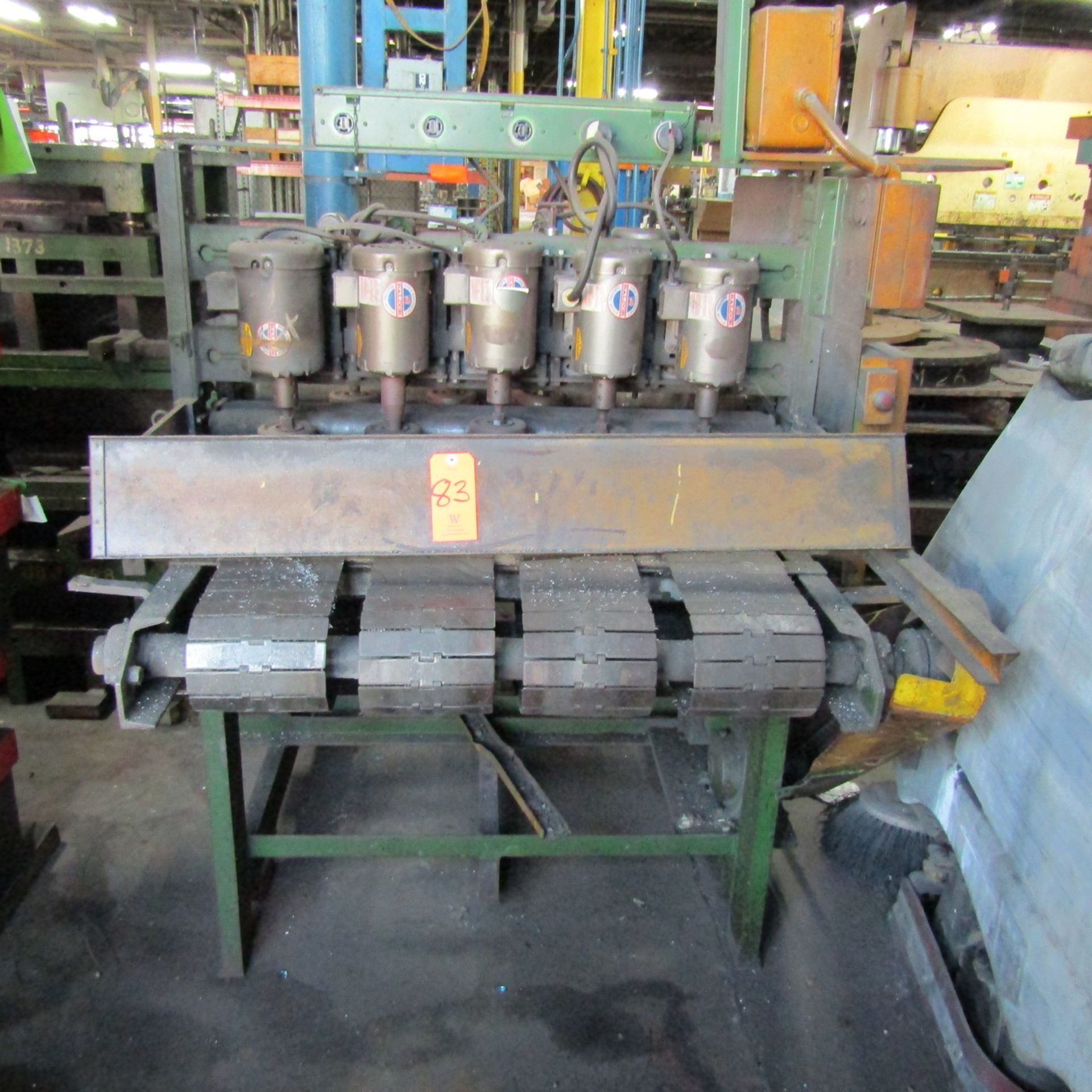 10-Head Feed-Through Burnisher; All with 1-HP Heads (Ref. #: 717)