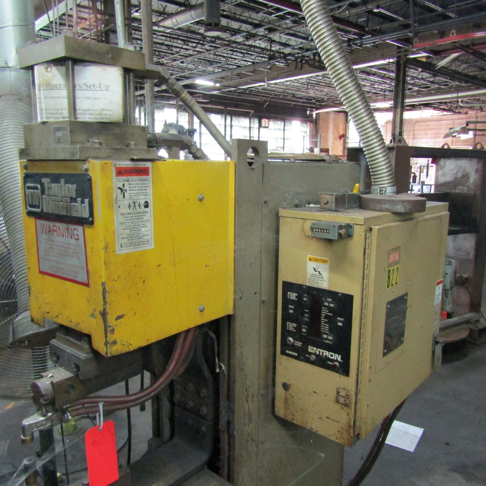 Taylor Winfield 100-KVA Model ENE-12-100 Spot Welder, S/N: 000224-B; with Entron Controls, 18 in. - Image 3 of 5