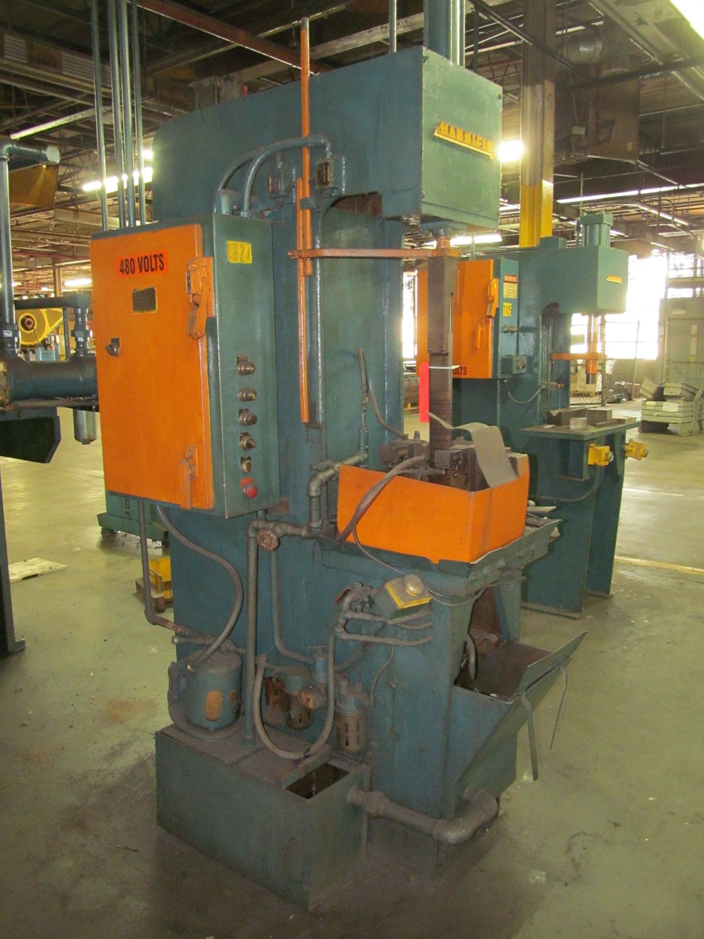 Hannifin Model F-56273 Hydraulic Press, S/N: F-53273; Palm Buttons (Ref. #: 1827)