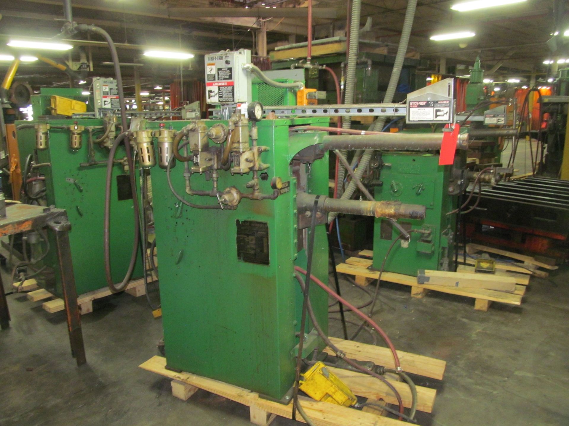 Taylor Winfield 30-KVA Model ND-24-30AIROPER Spot Welder, S/N: 73916-A; with 24 in. (approx.)