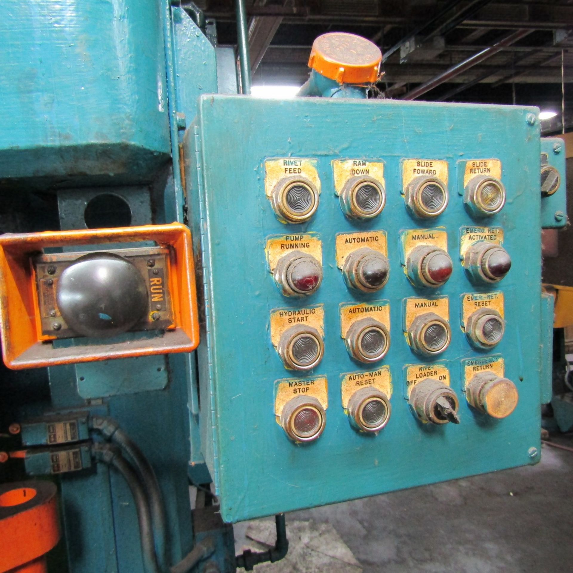 Denison 50-Ton Cap. Model NA50C92JIC SPEC. HydrOILic Multipress Hydraulic Press, S/N: 15386; Shop #: - Image 3 of 5