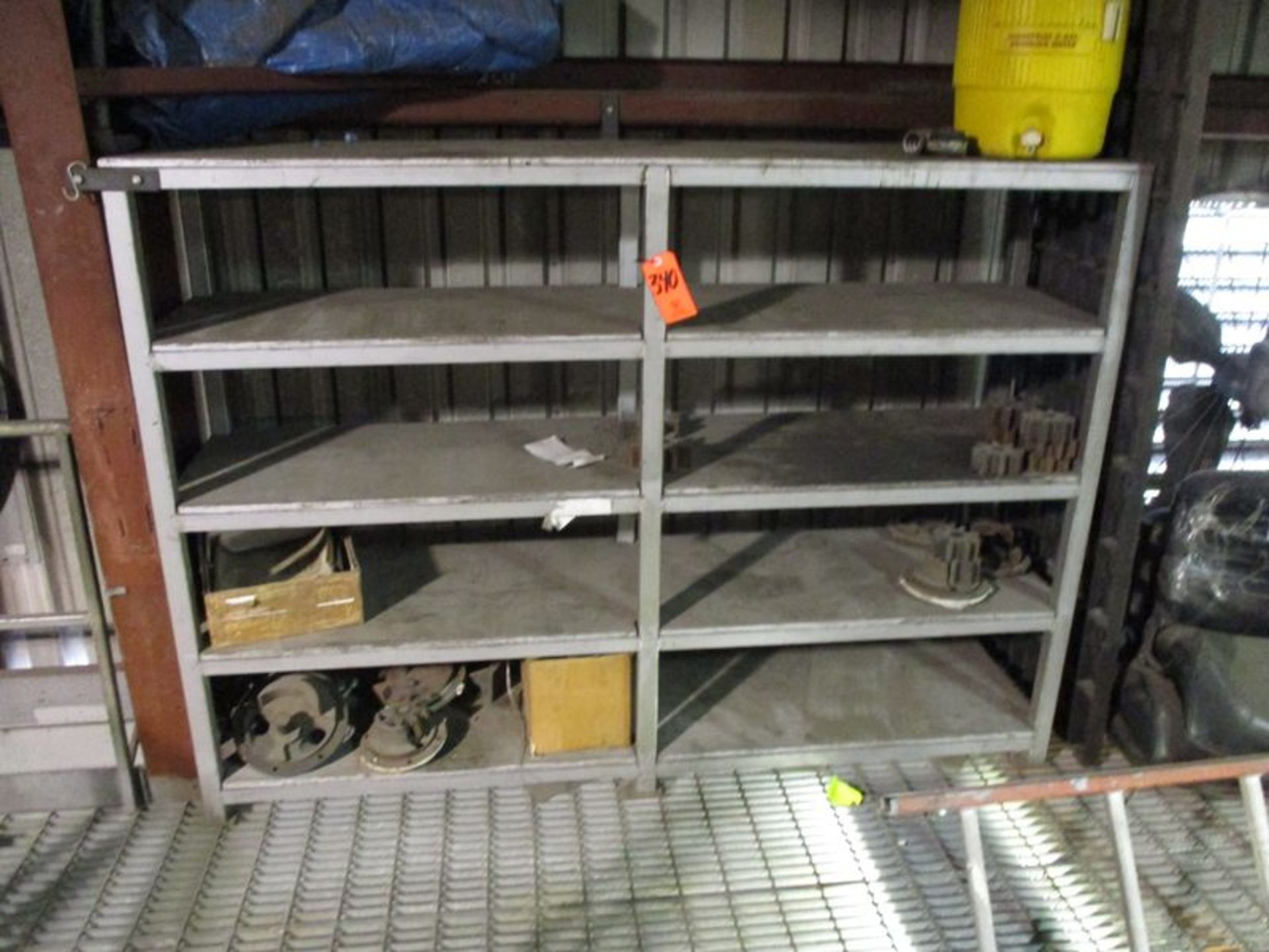 Lot - (8) Sections of Steel Shelving; with Parts