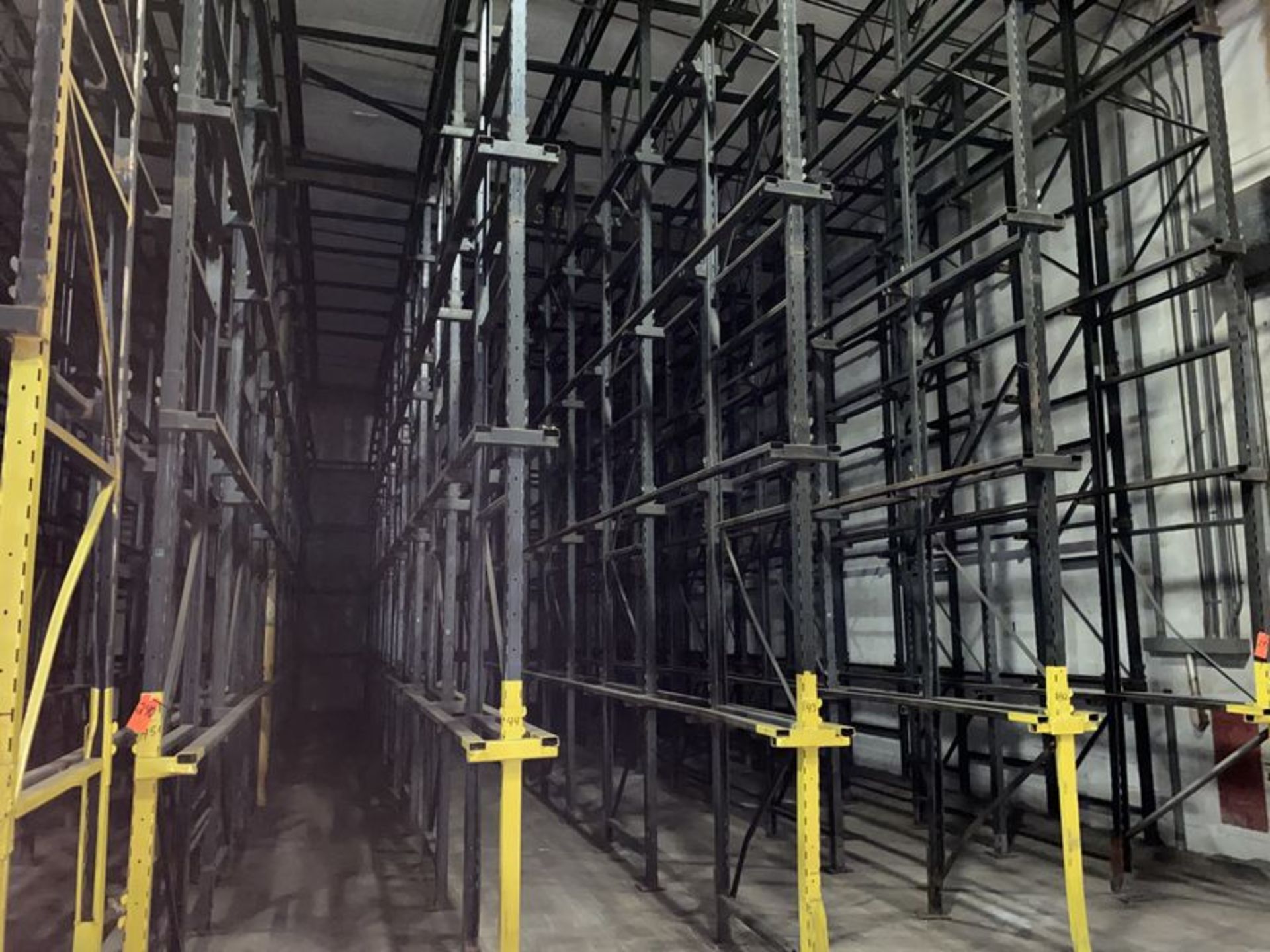 Lot - (5) Sections of 52 in. wide x 15-Bays deep x 4-Bays high Drive-In Pallet Racking - Image 2 of 3