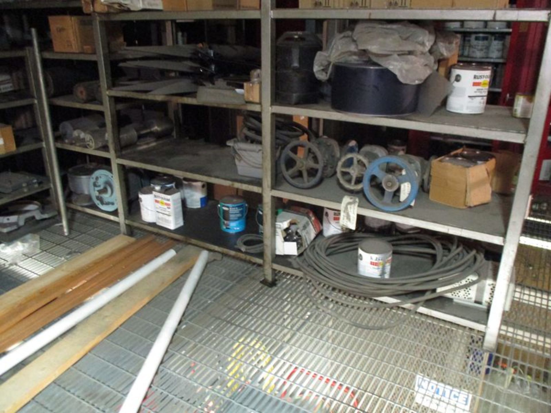 Lot - (8) Sections of Steel Shelving; with Parts - Image 4 of 4