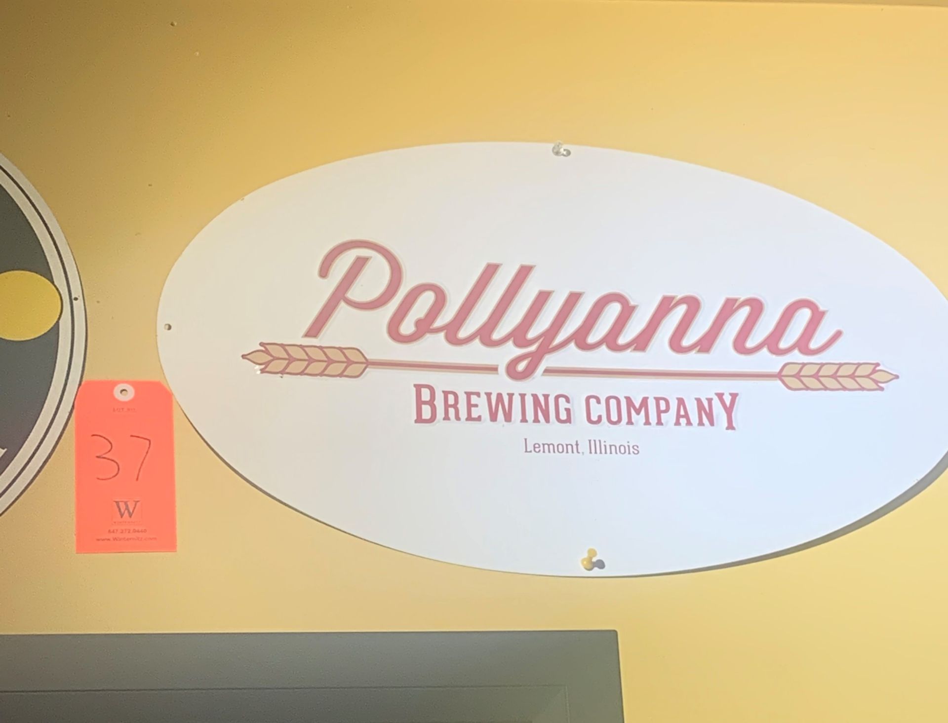 Lot - (2) Brewery Signs: Brooklyn Brewery & Pollyanna Brewing Company - Image 3 of 3