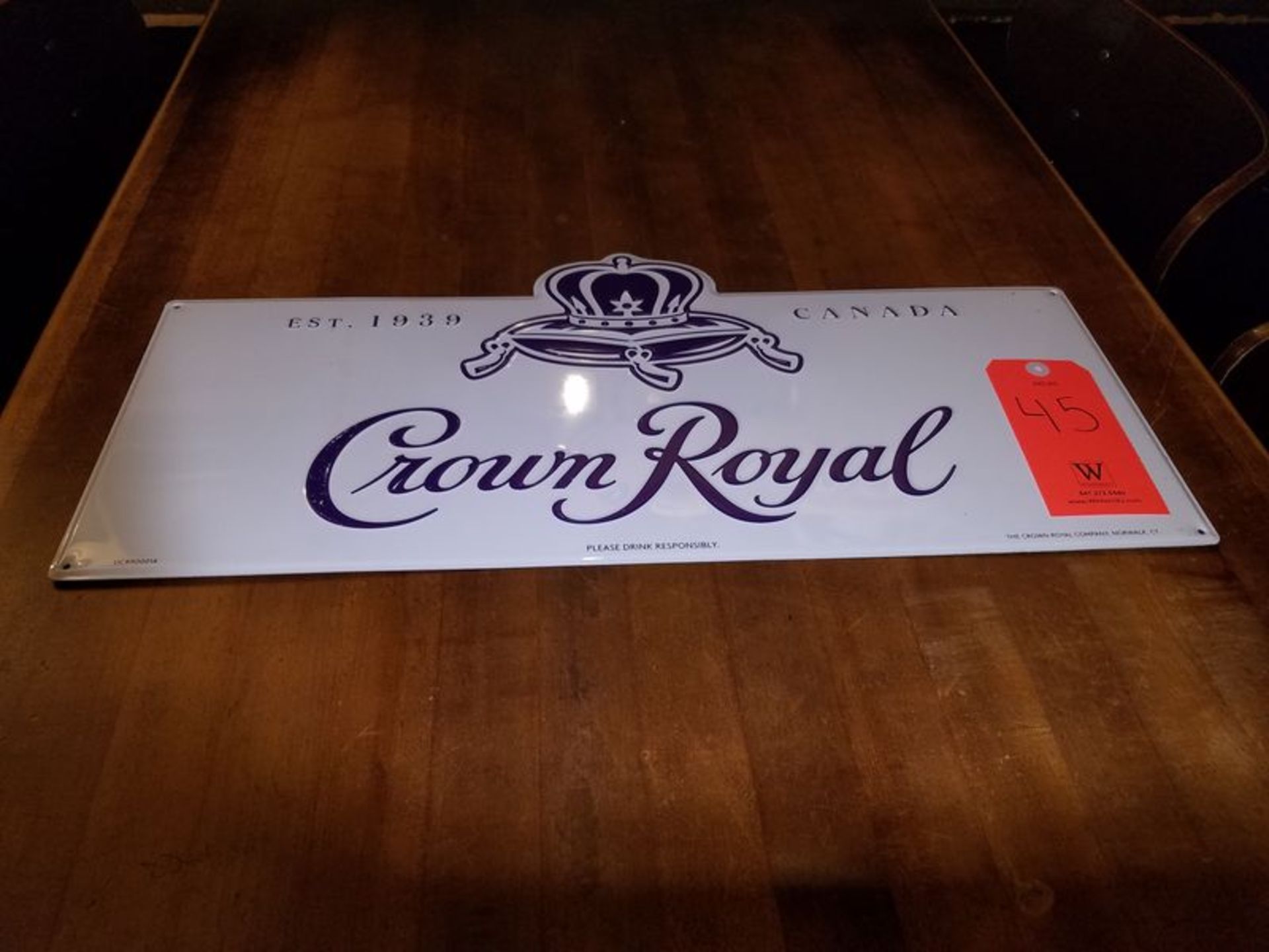 Crown Royal Metal Sign