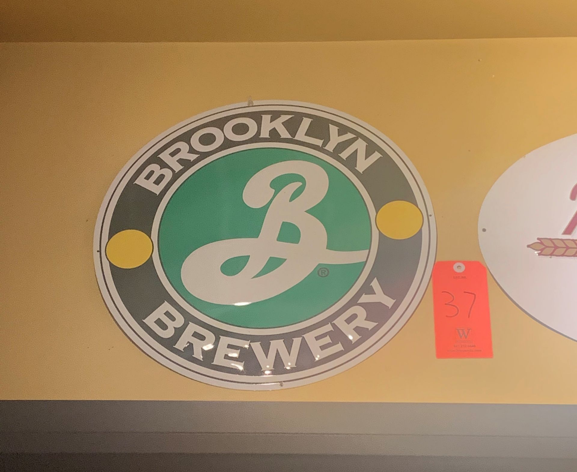 Lot - (2) Brewery Signs: Brooklyn Brewery & Pollyanna Brewing Company - Image 2 of 3