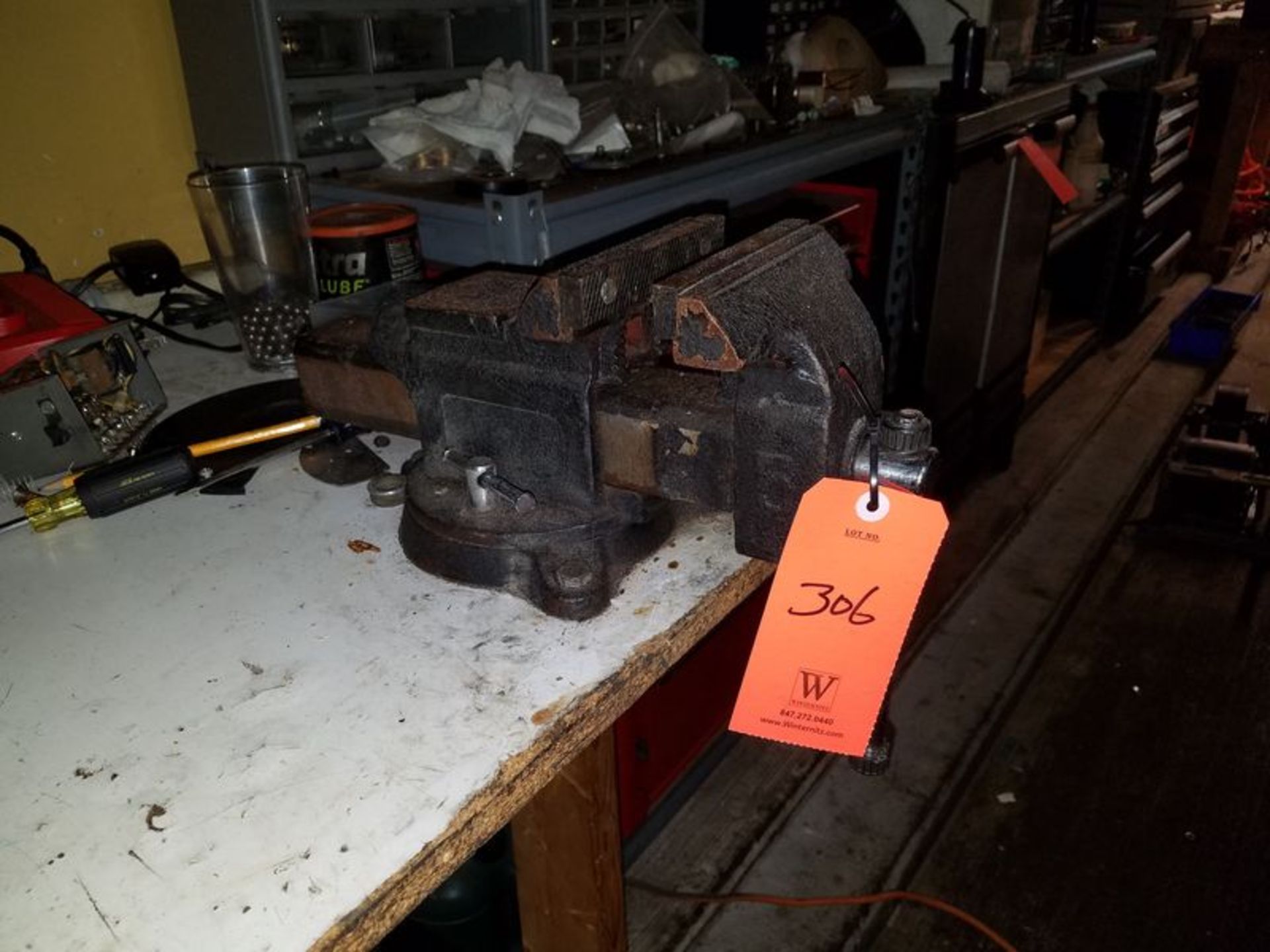 5 in. Bench Vise; with Bench