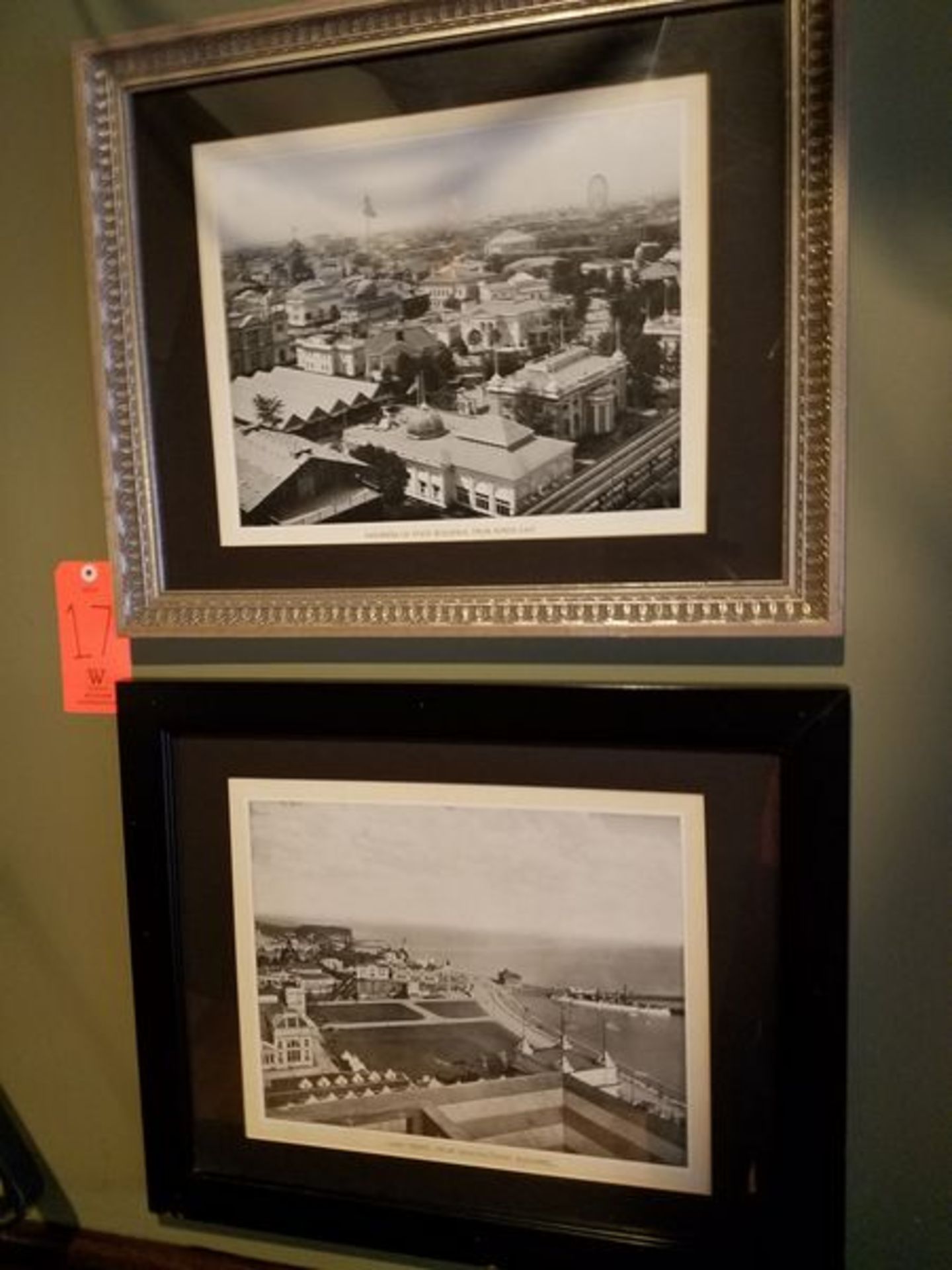 Lot - (2) Photos from the 1893 World Columbian Exhibition; (1) of State Building, and (1) of