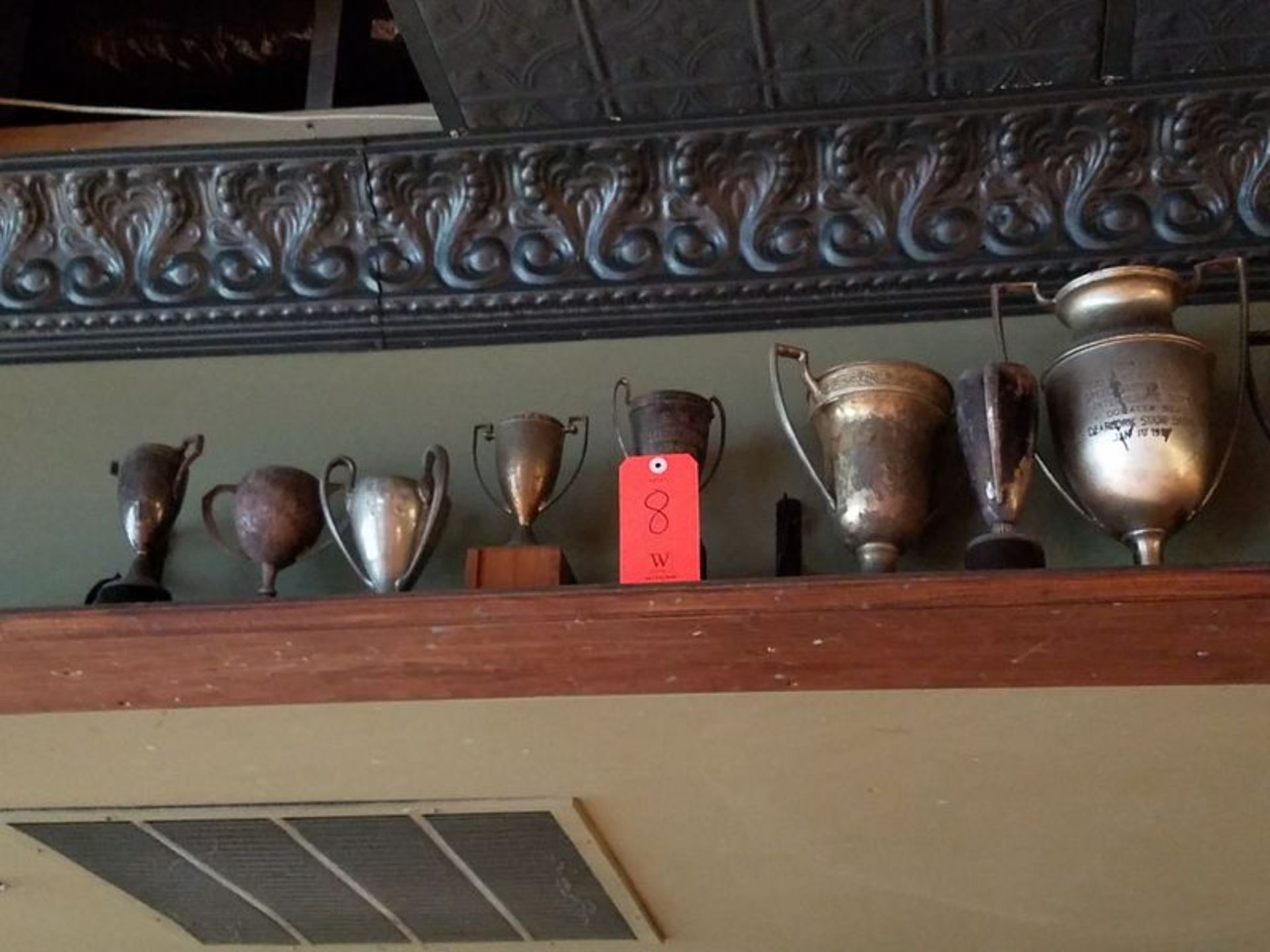 Lot - (16) Trophy's, with Shelf (Wall-Mounted) - Image 2 of 3