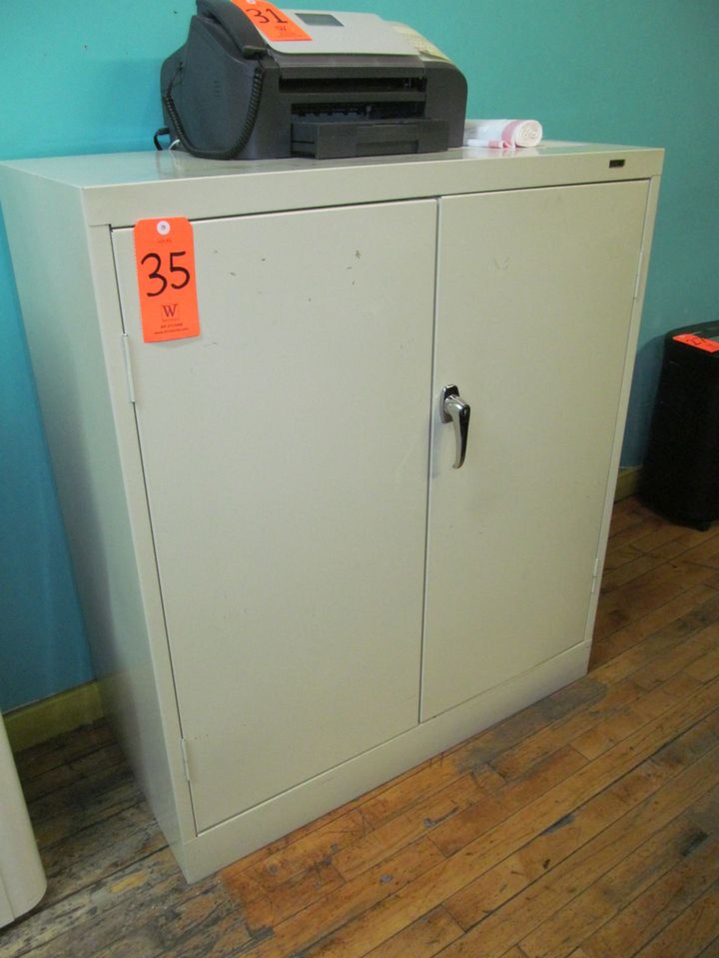 Uline 2-Door Cabinet and 4-Drawer File Cabinet