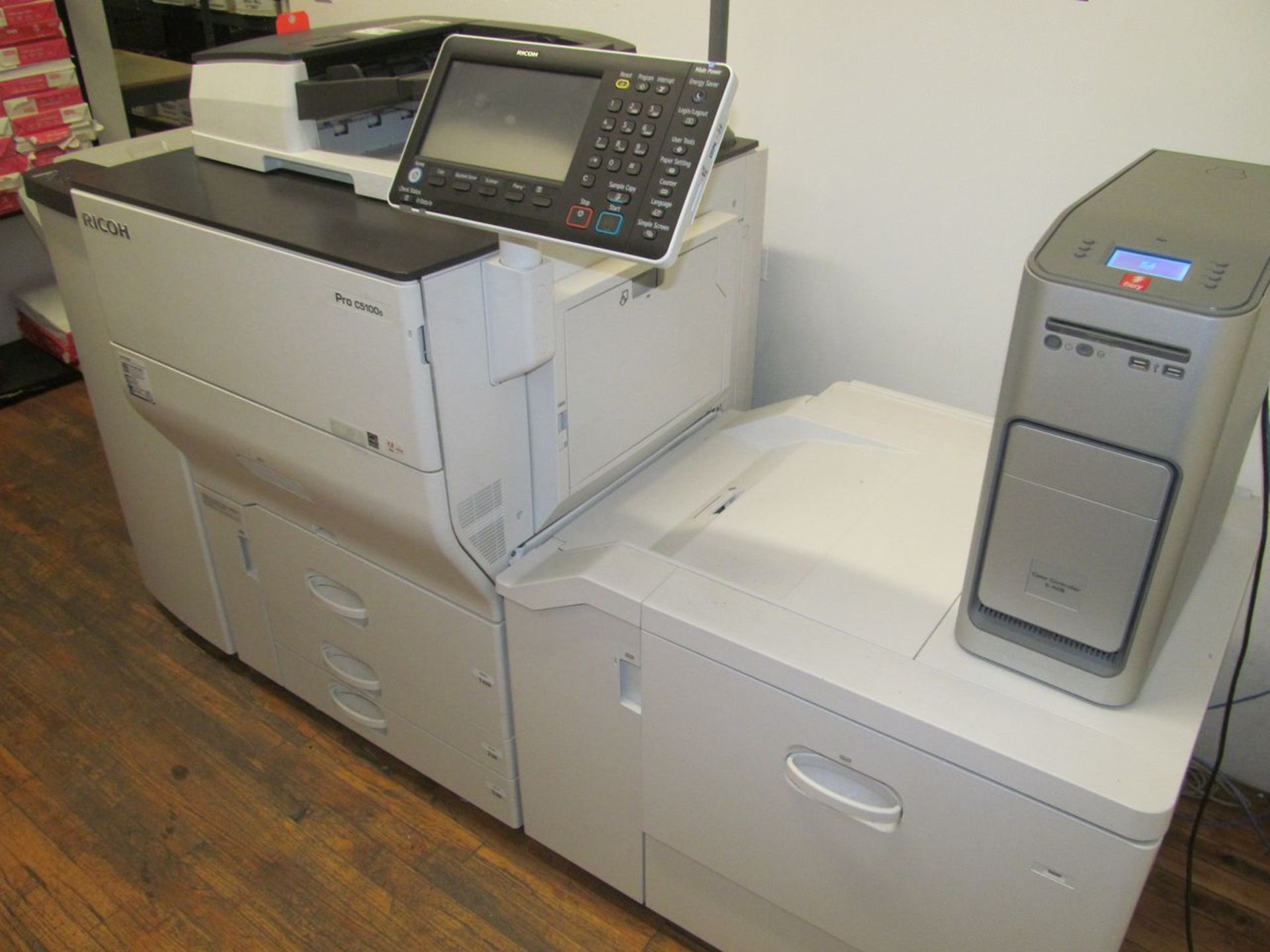 Ricoh Pro C5100s Color Laser Production Printer; with Fiery Model E-428 Color Controller,