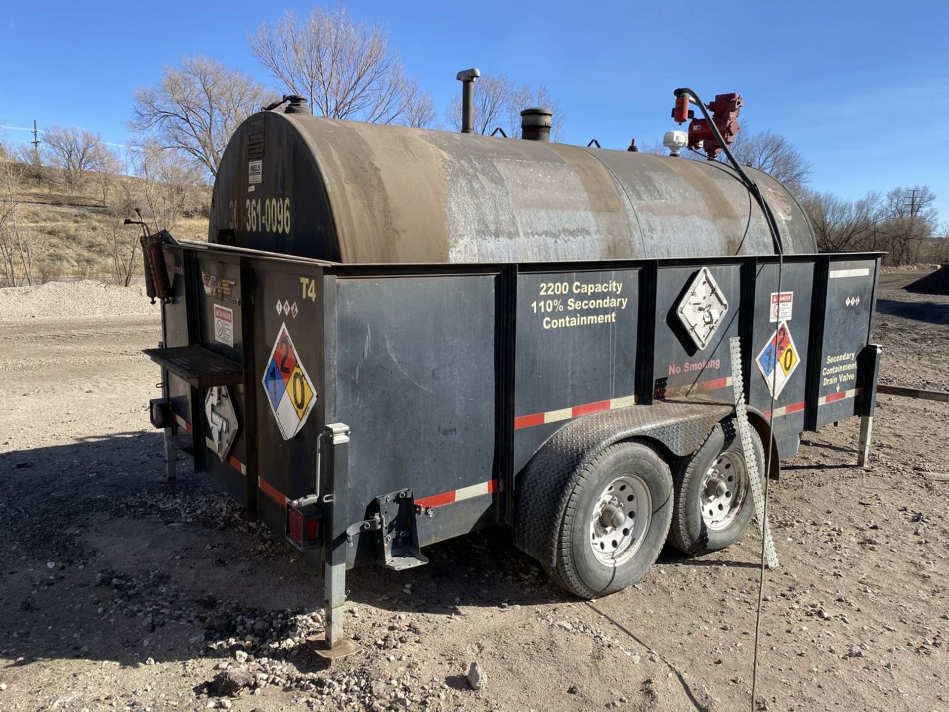 2,200 Gallon Cap. Fuel Tank; Mounted on 64 in. x 12 ft. Tandem Axle Tag Containment Trailer, VIN: - Image 2 of 5