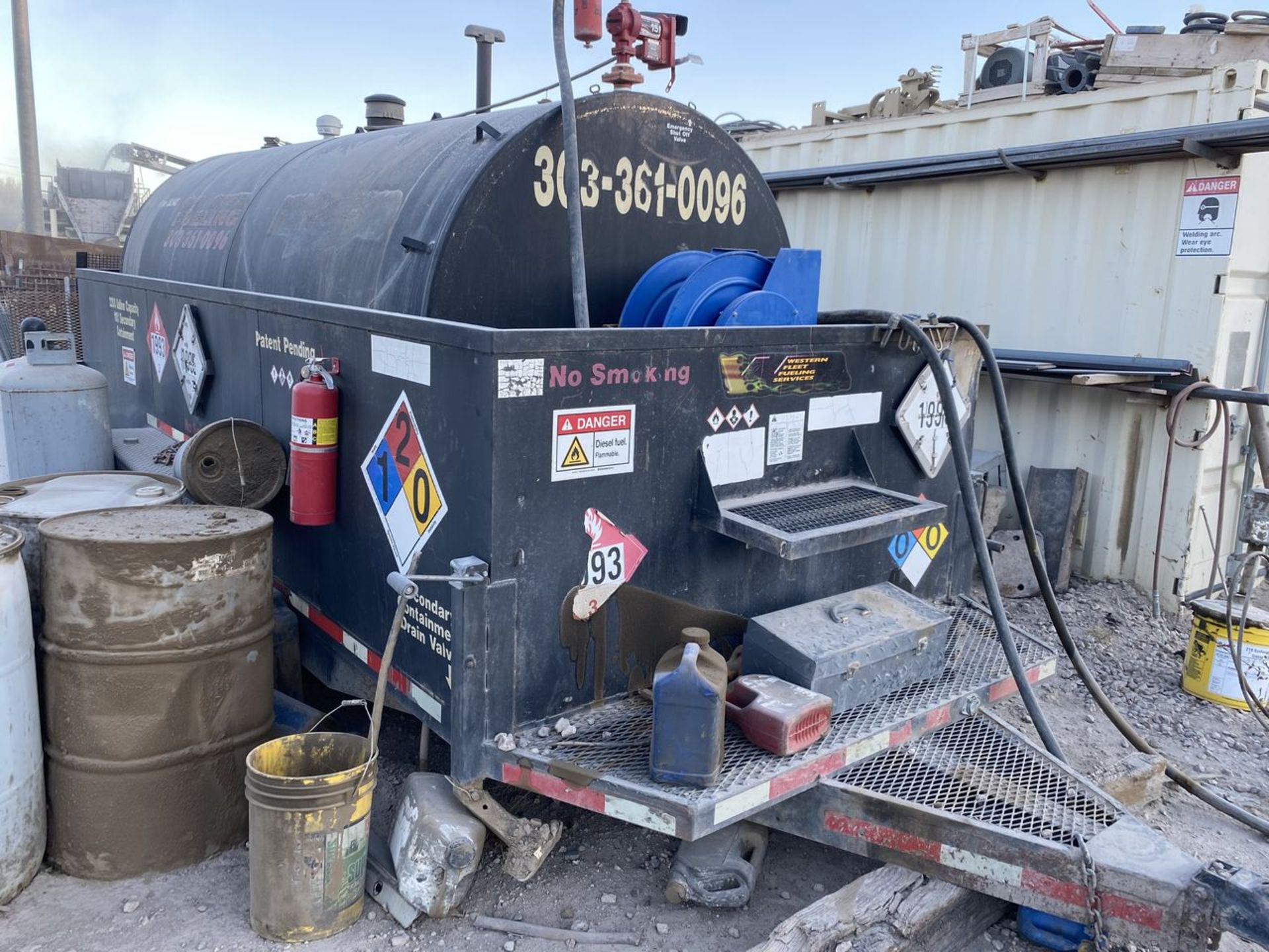 2,200 Gallon Cap. Fuel Tank; Mounted on 64 in. x 12 ft. Tandem Axle Tag Containment Trailer (No - Image 4 of 5