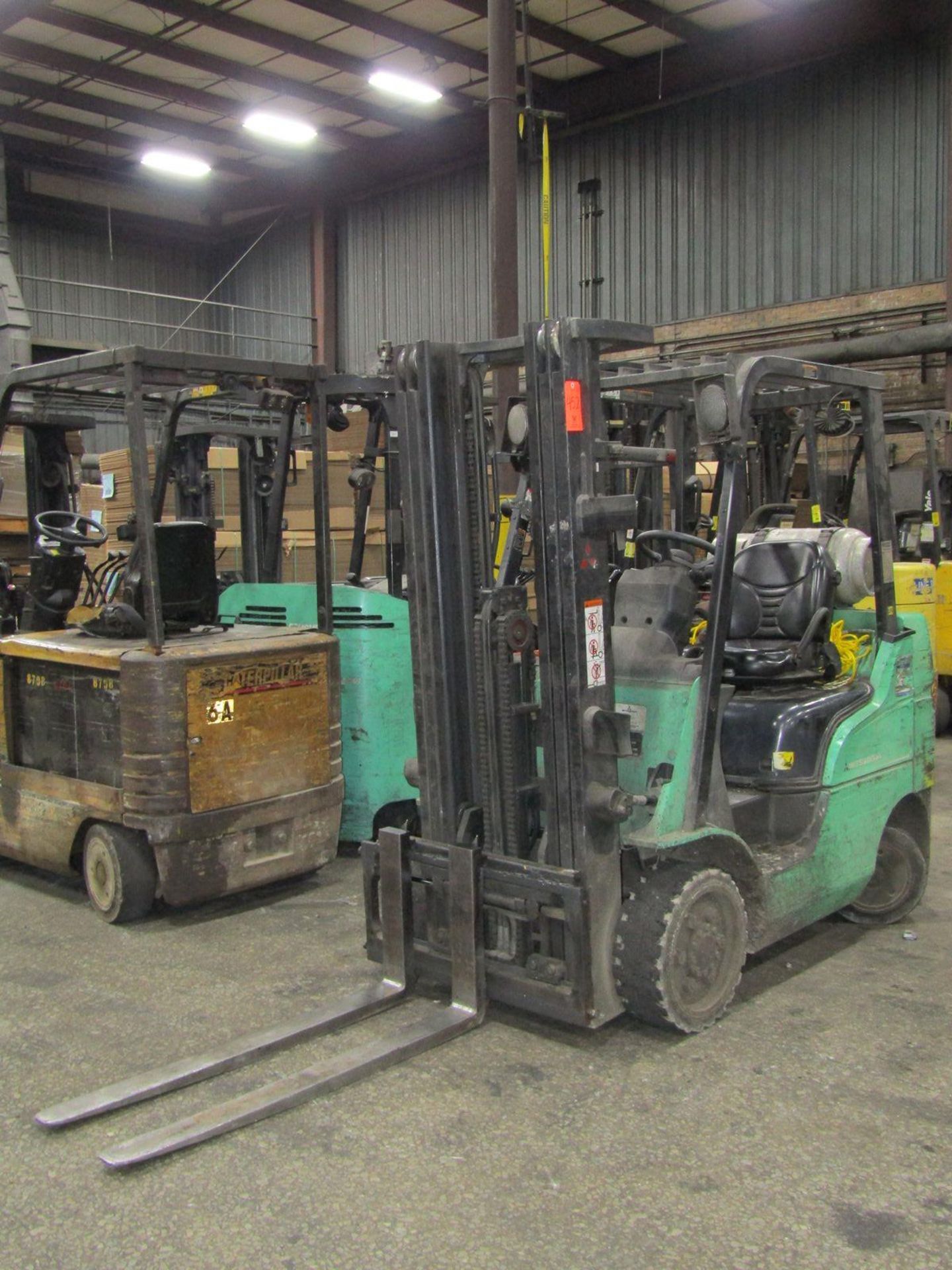 Mitsubishi 4,750 lb. Cap. Model FGC25N LP Fork Lift Truck, S/N: AF82F43094; with 3-Stage Mast,