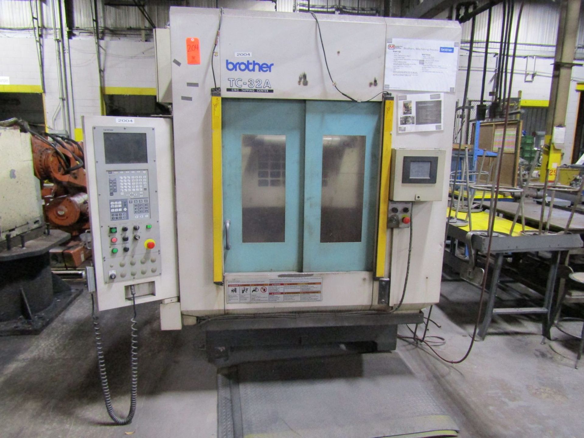 Brother Model TC-32A CNC Drilling and Tapping Center, S/N: 112090 (2004); with Brother CNC Controls - Image 3 of 10