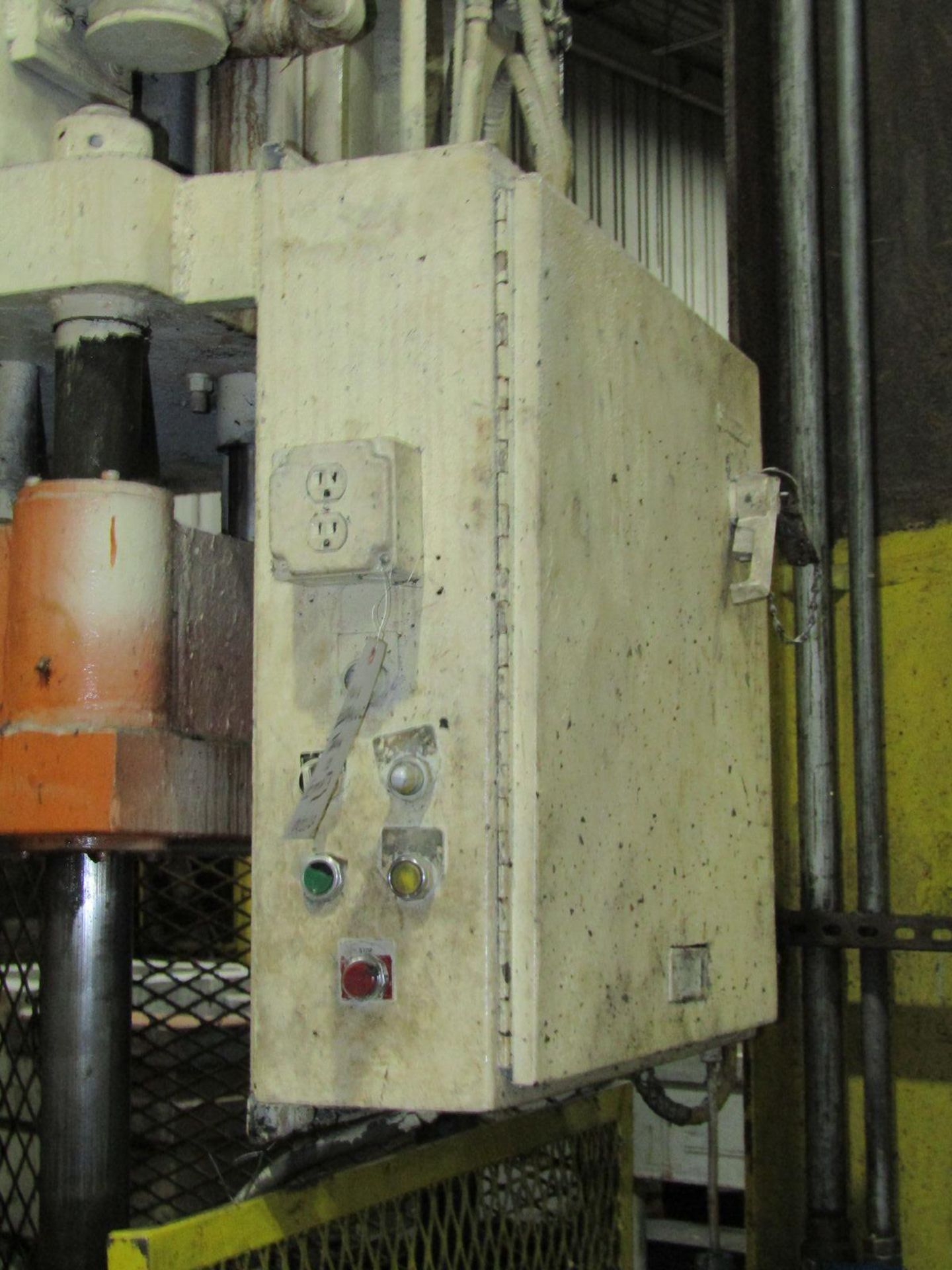 Danly 30 U.S. Ton Cap. Model TP-30-7 Four Column (Post) Vertical Hydraulic Die Casting Trim - Image 6 of 7