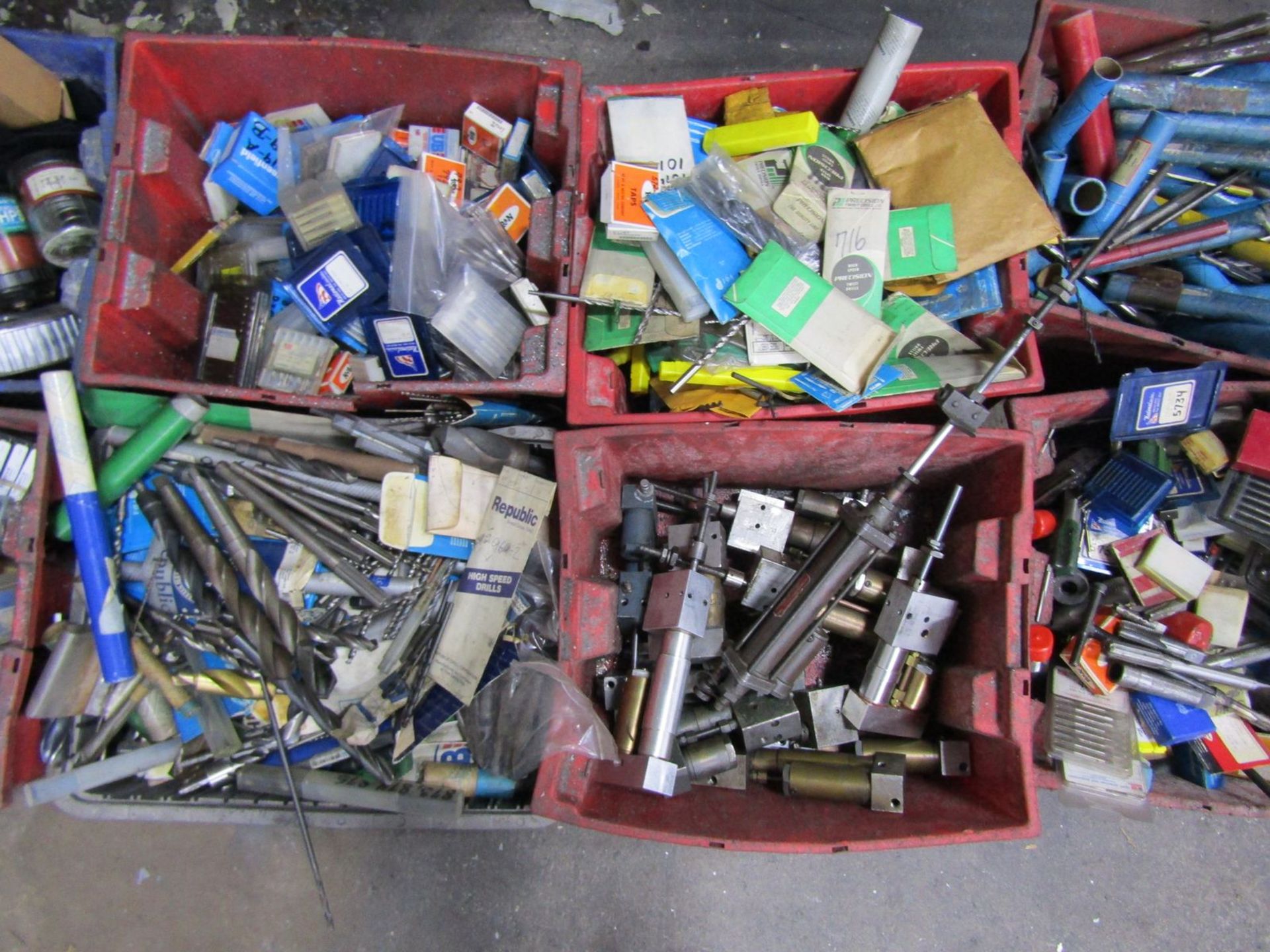 Lot - (5) Pallets of Assorted Tooling, to Include: Lead Screws, Taps, Reamers, Drills Bits, Etc. - Image 6 of 7